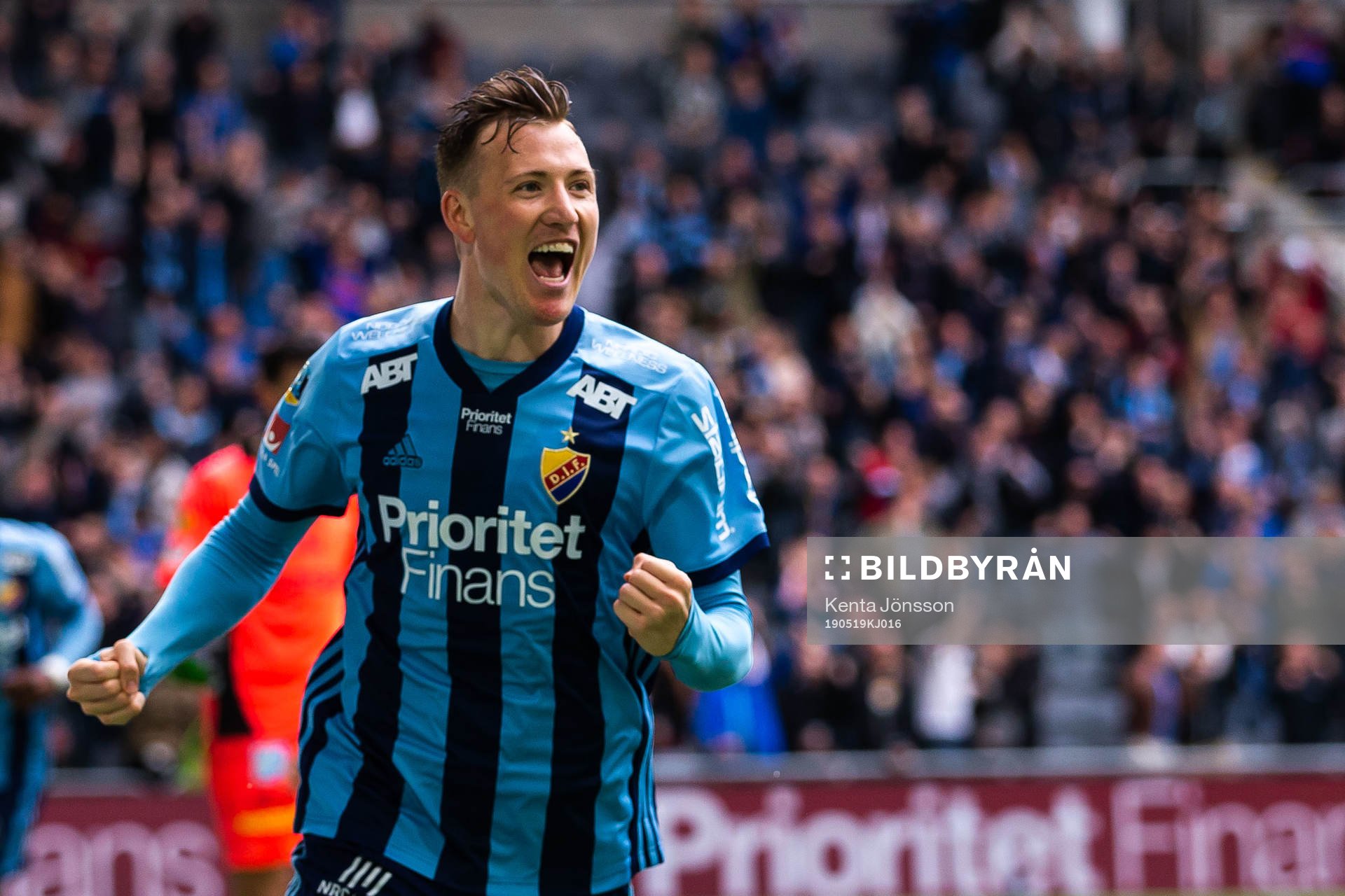 Djurgårdens Fredrik Ulvestad jublar