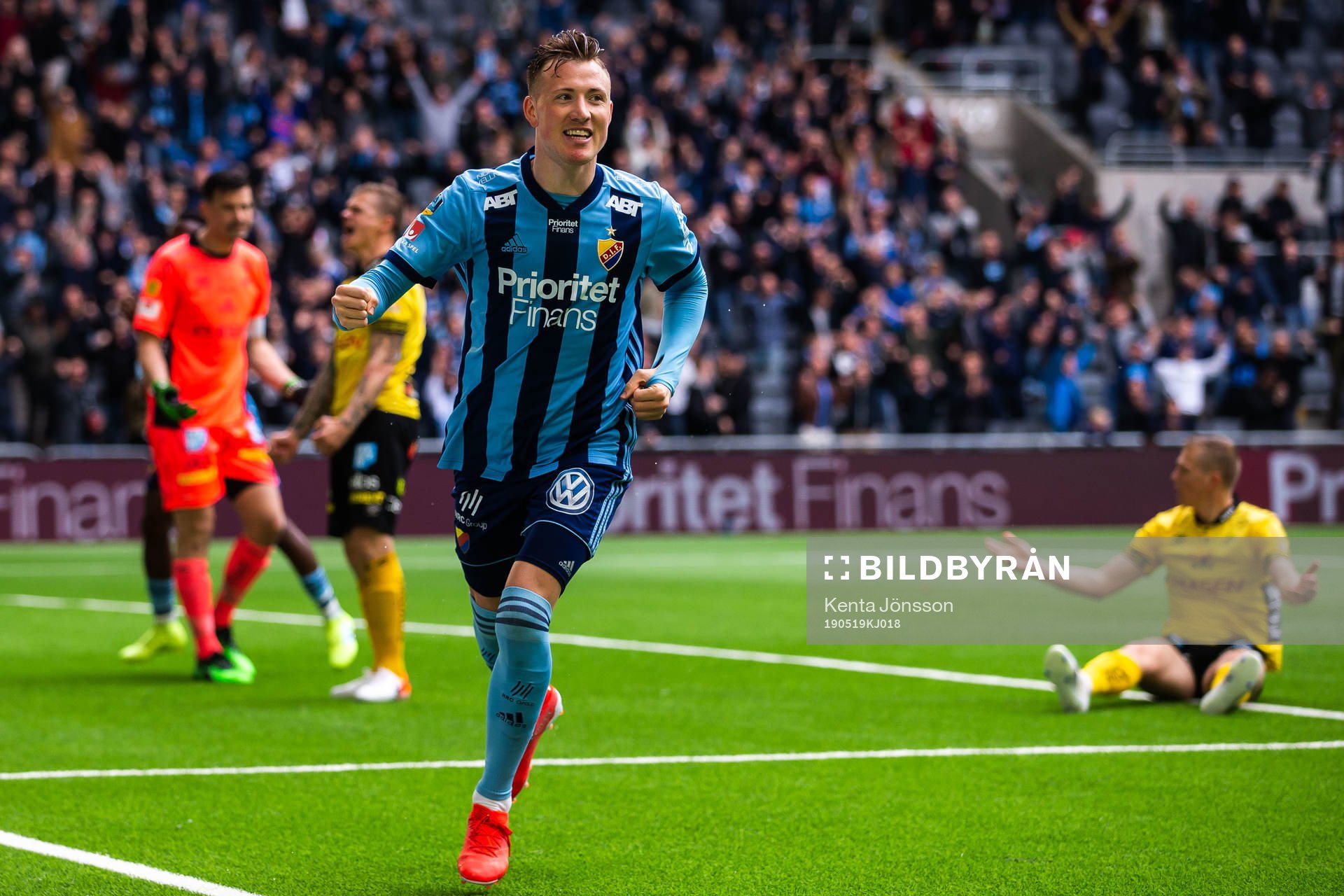 Djurgårdens Fredrik Ulvestad jublar