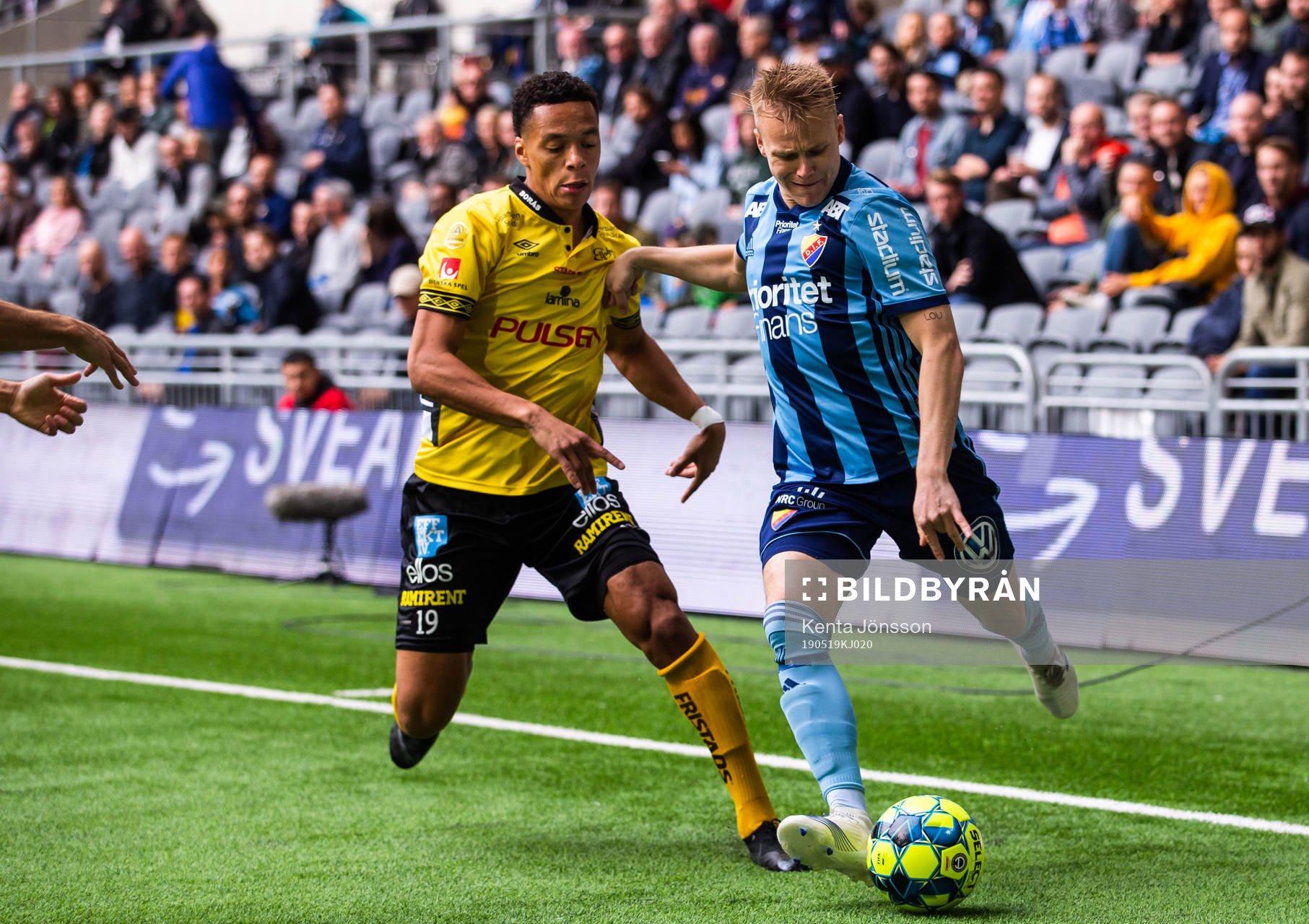 Elfsborgs Kevin Kabran och Djurgårdens Elliot Käck
