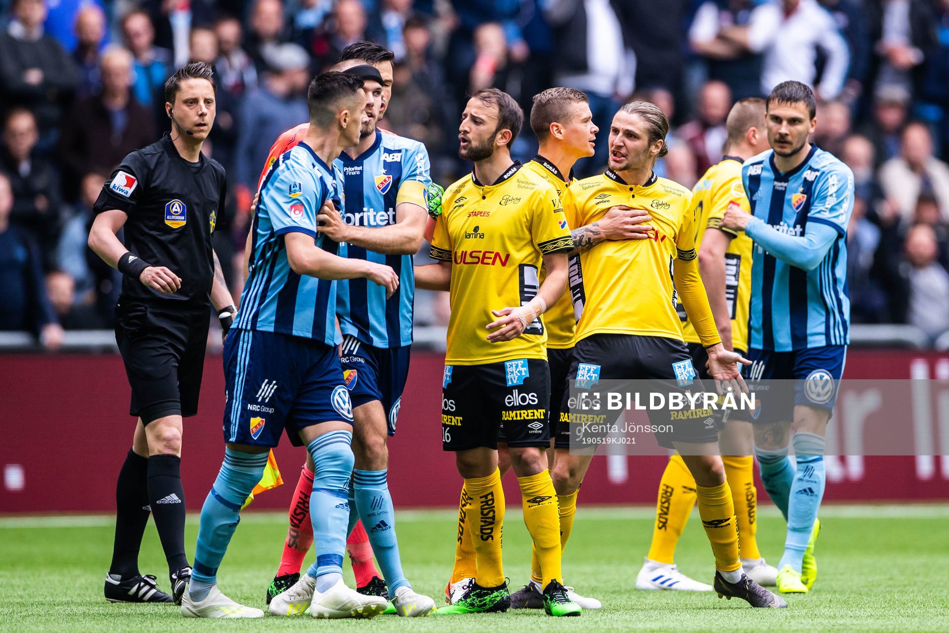 Djurgårdens Haris Radetinac och Elfsborgs Pawel Cibicki