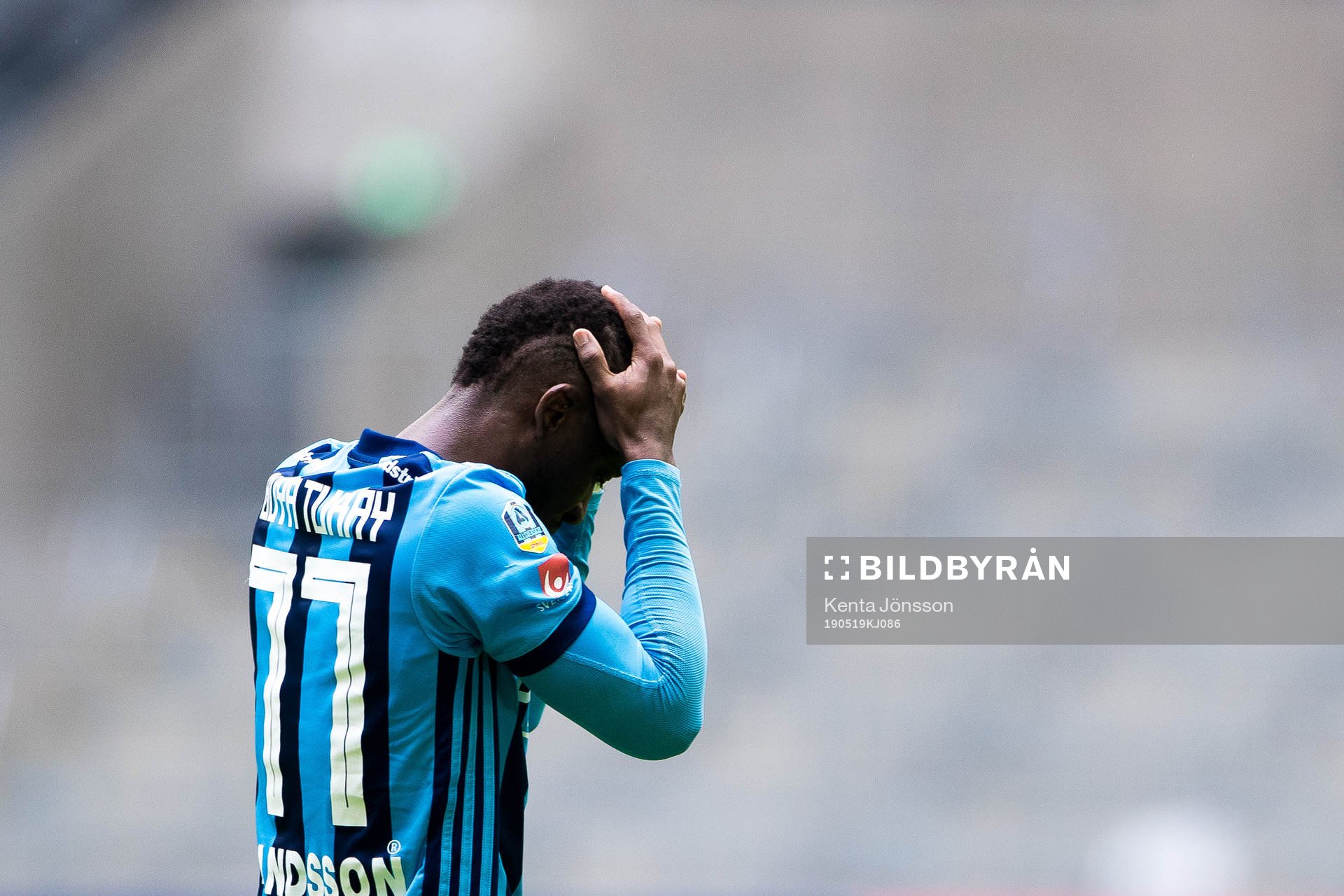 Djurgårdens Mohamed Buya Turay deppar