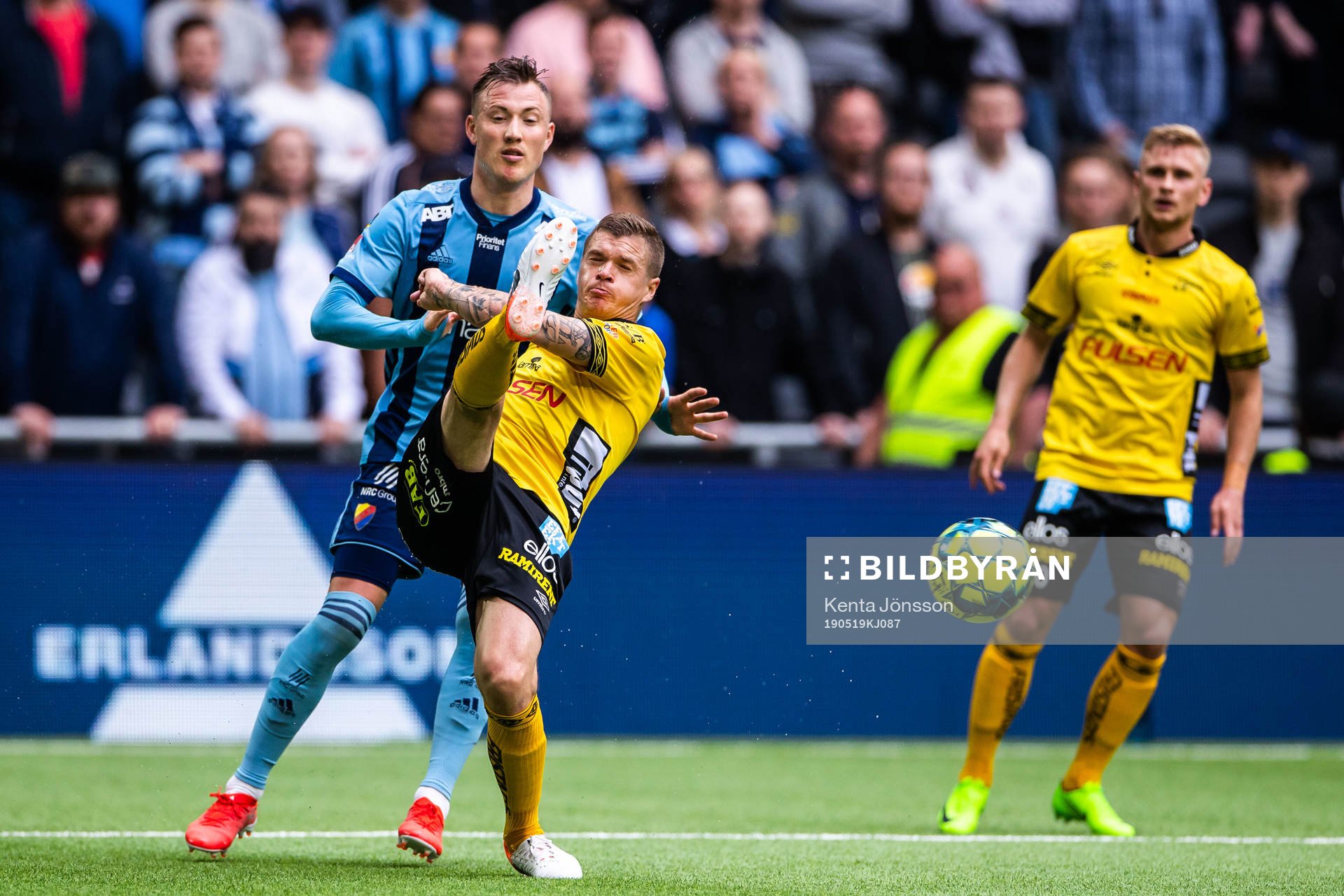 Djurgårdens Haris Radetinac och Elfsborgs Samuel Holmén