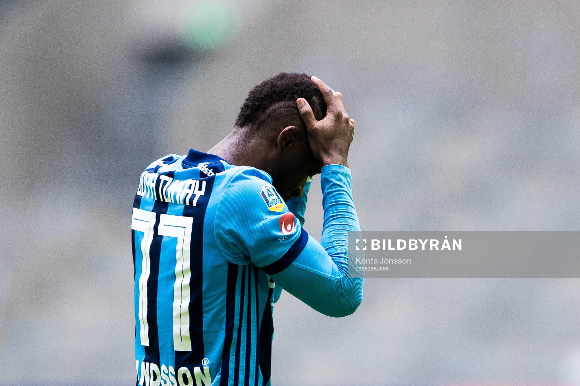 Djurgårdens Mohamed Buya Turay deppar