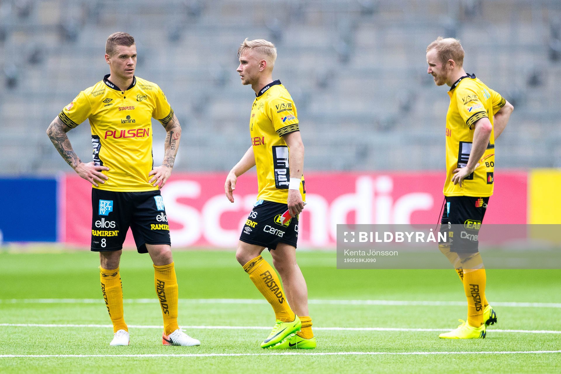 Elfsborgs Samuel Holmén , Simon Strand och Simon Lundevall