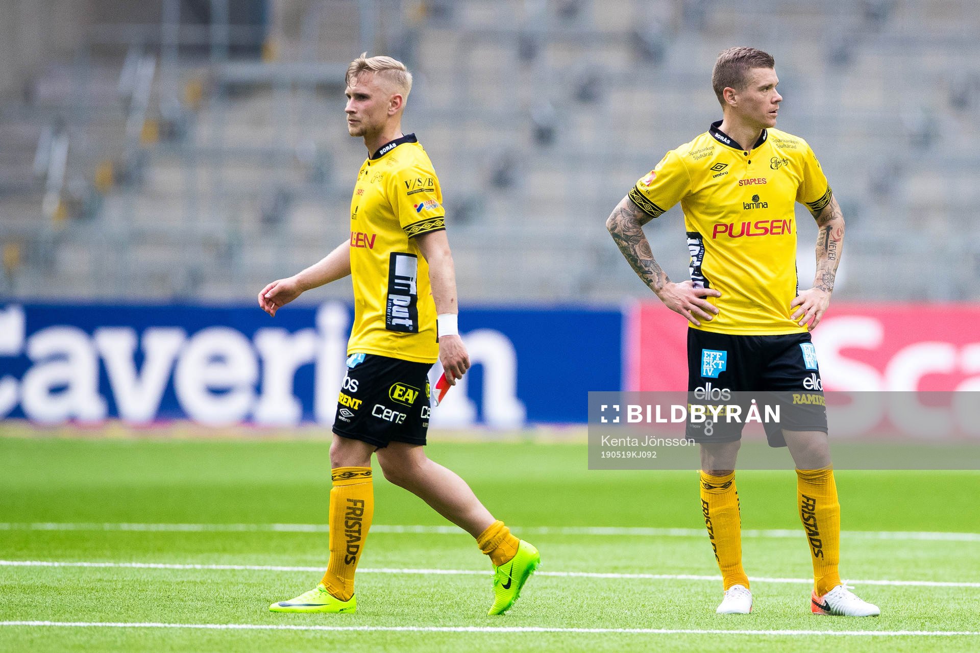 Elfsborgs Simon Strand och Samuel Holmén deppar