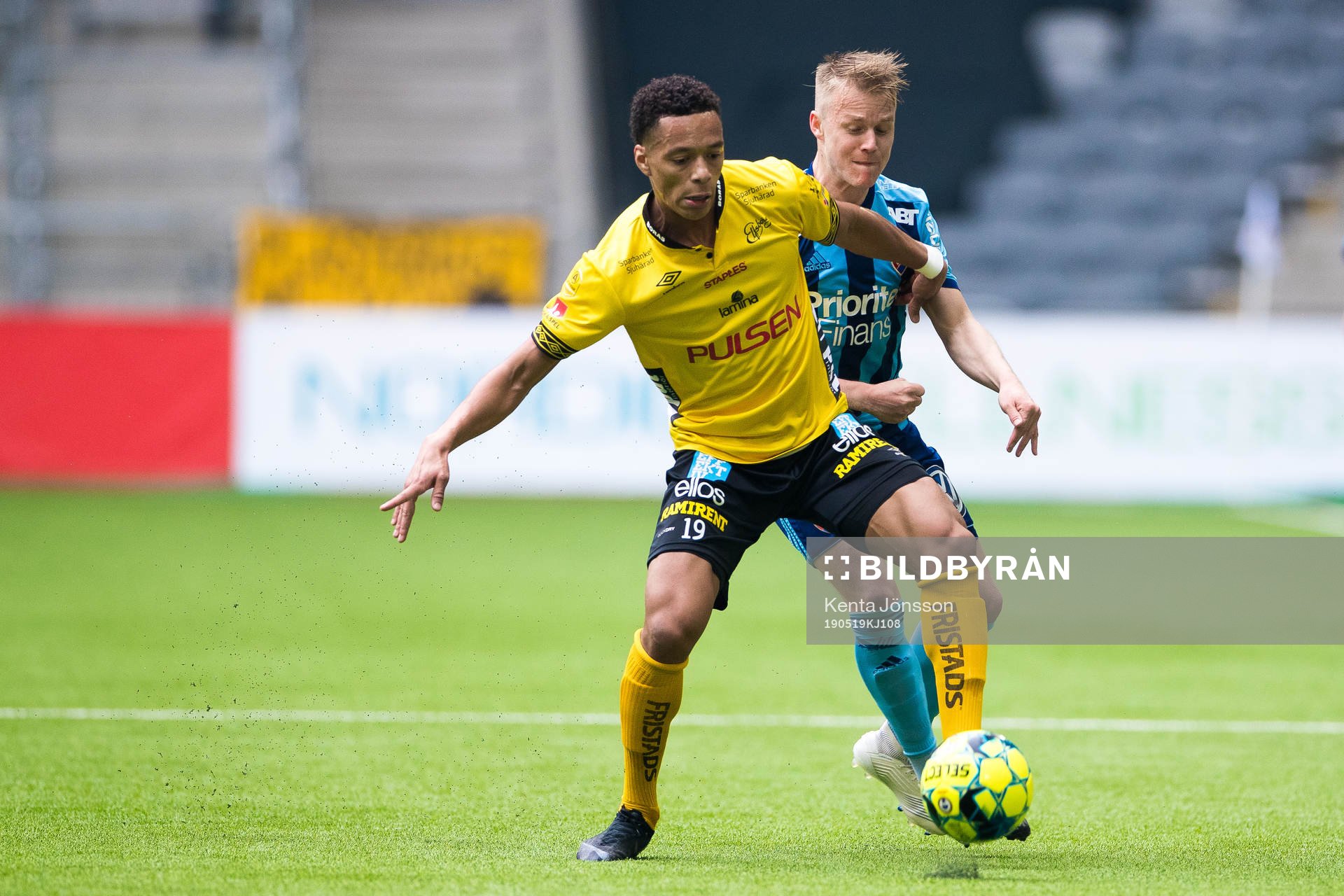 Elfsborgs Kevin Kabran  och Djurgårdens Elliot Käck