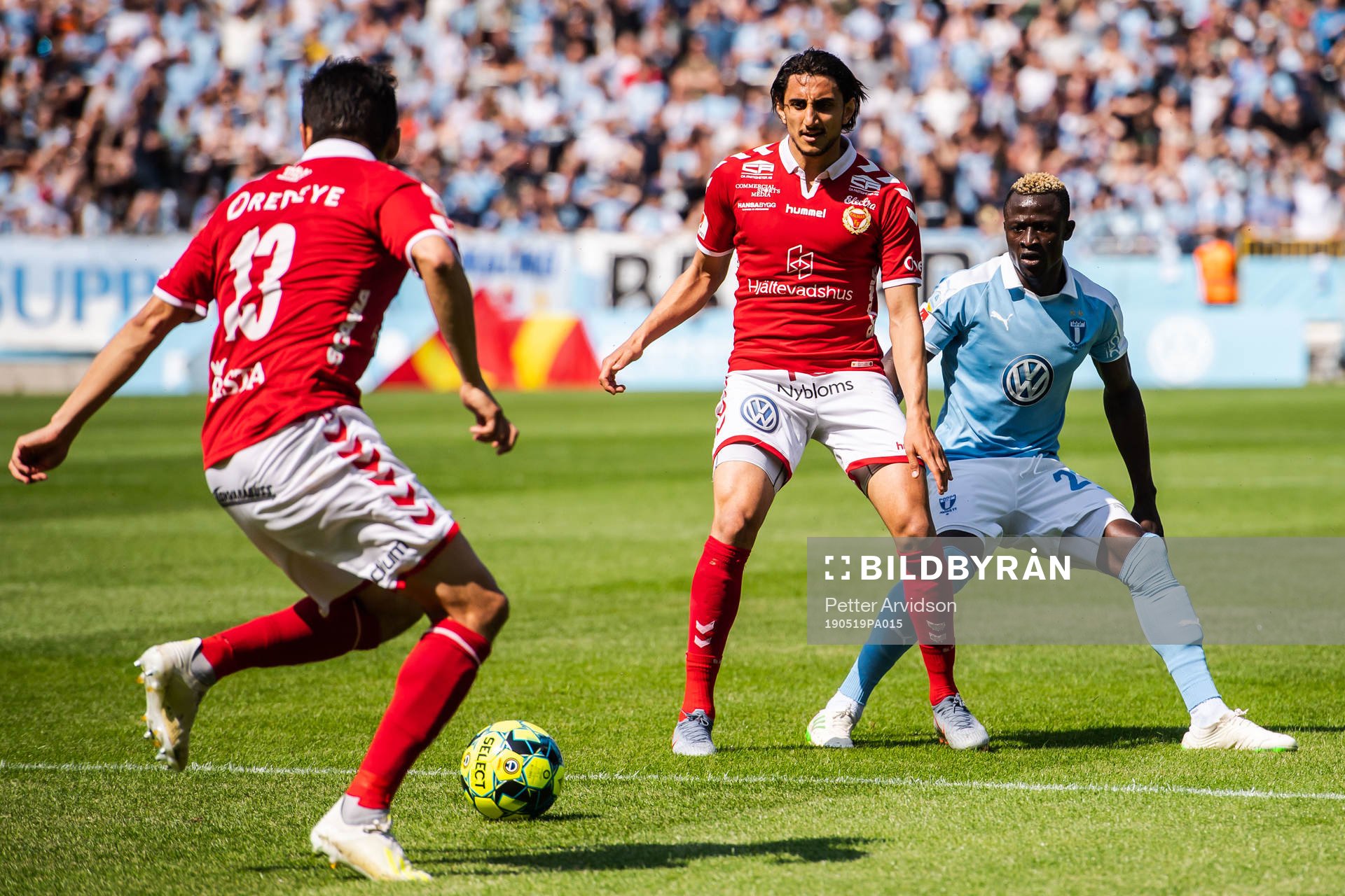 Kalmars Mahmoud Eid och Malmö FFs Bonke Innocent