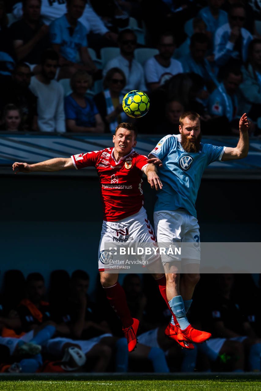 Kalmars Victor Agardius och Malmö FFs Jo Inge Berget