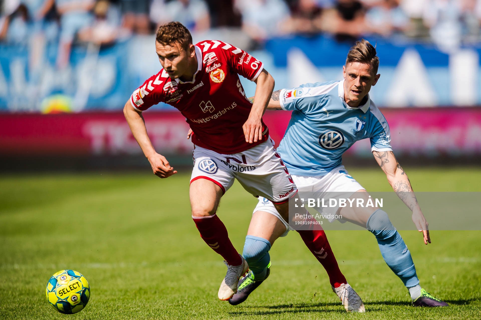 Malmö FFs Sören Rieks och Kalmars Piotr Johansson