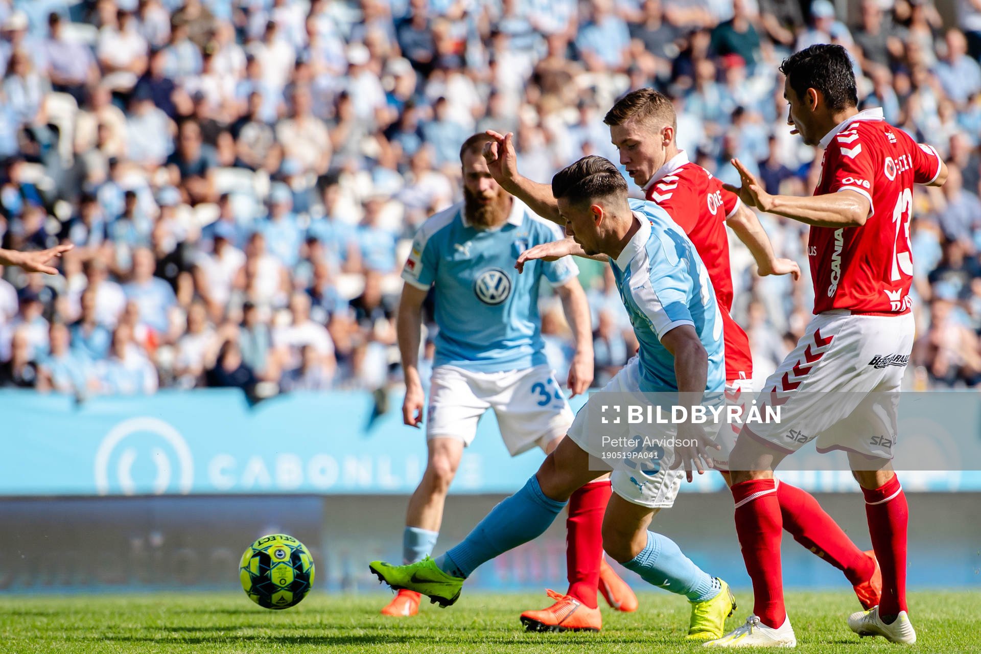 Malmö FFs Marcus Antonsson med en målchans