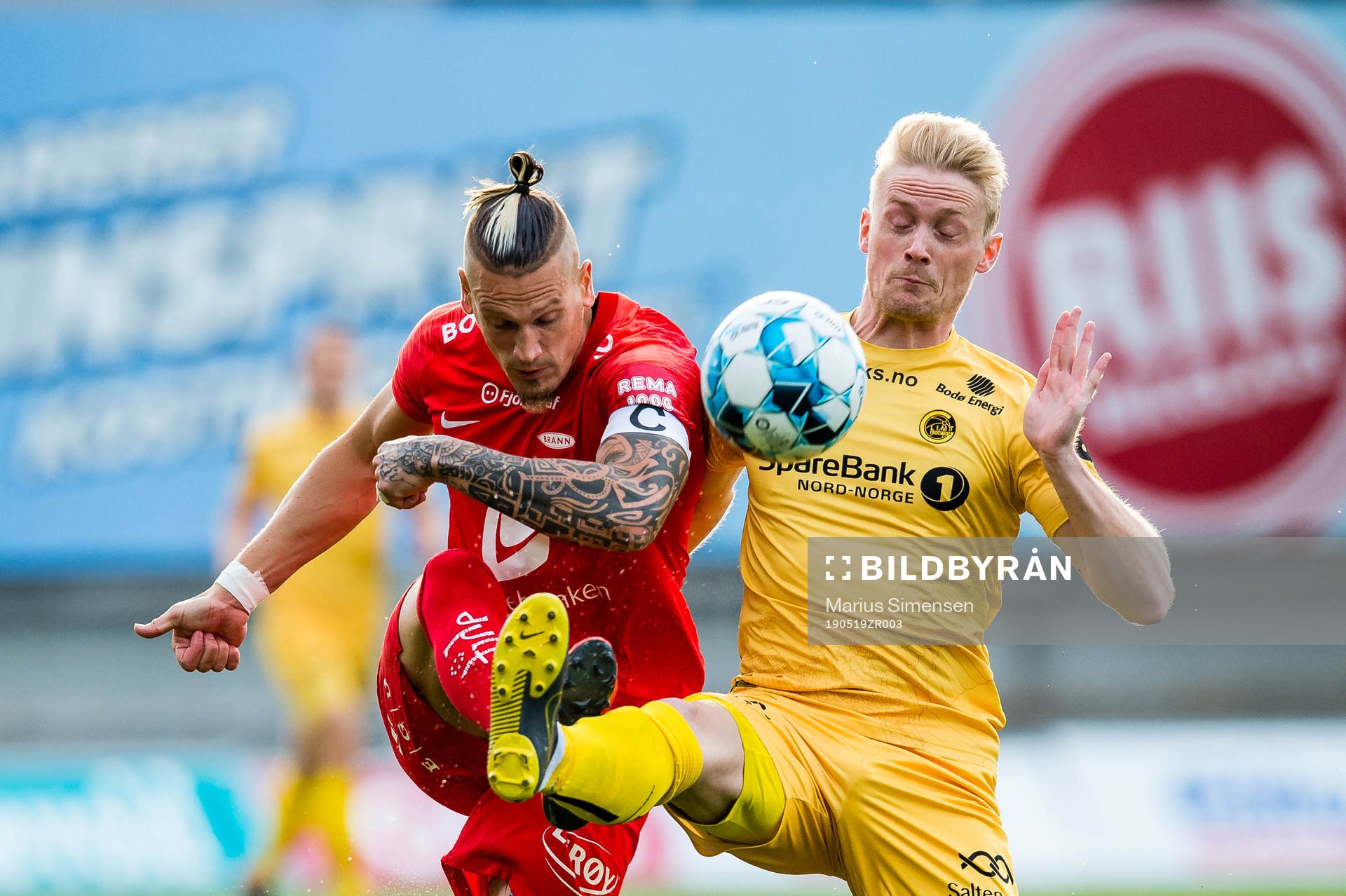 Vito Wormgoor of Brann and Geir André Herrem of Bodø/Glimt