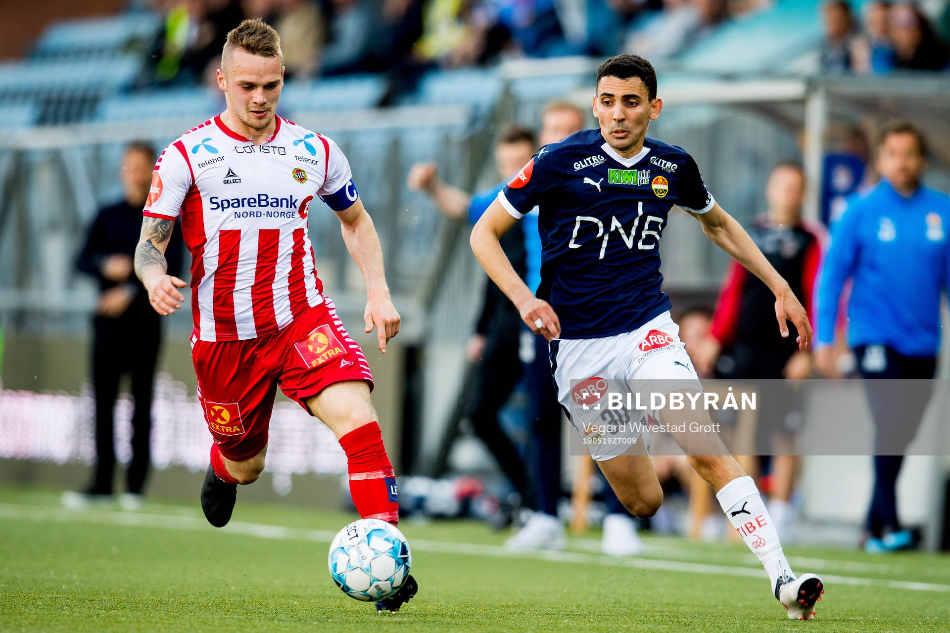 Kent-Are Antonsen of Tromsø and Mustafa Mos Abdellaoue