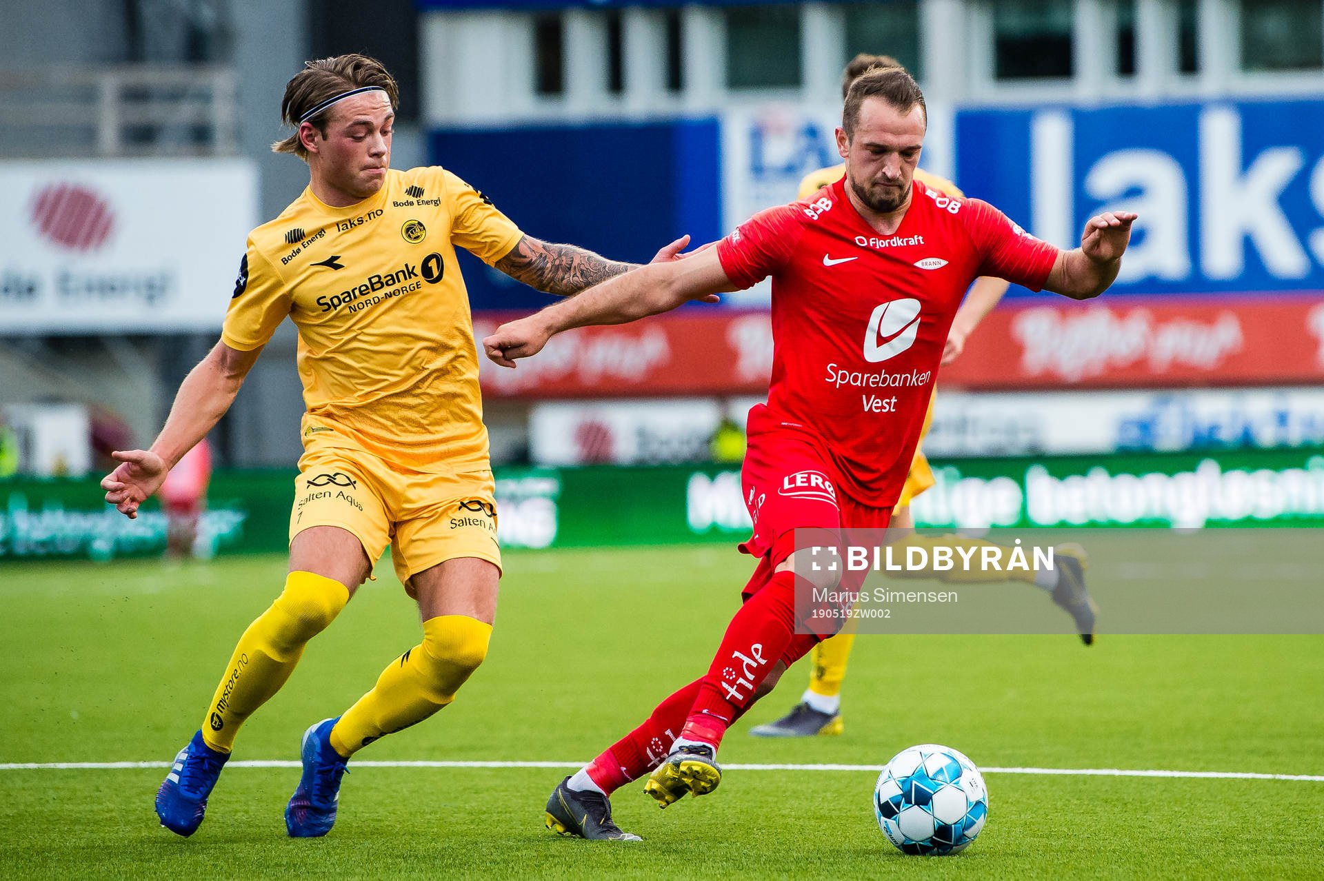 Fredrik André Bjørkan of Bodø/Glimt and Veton Berisha of