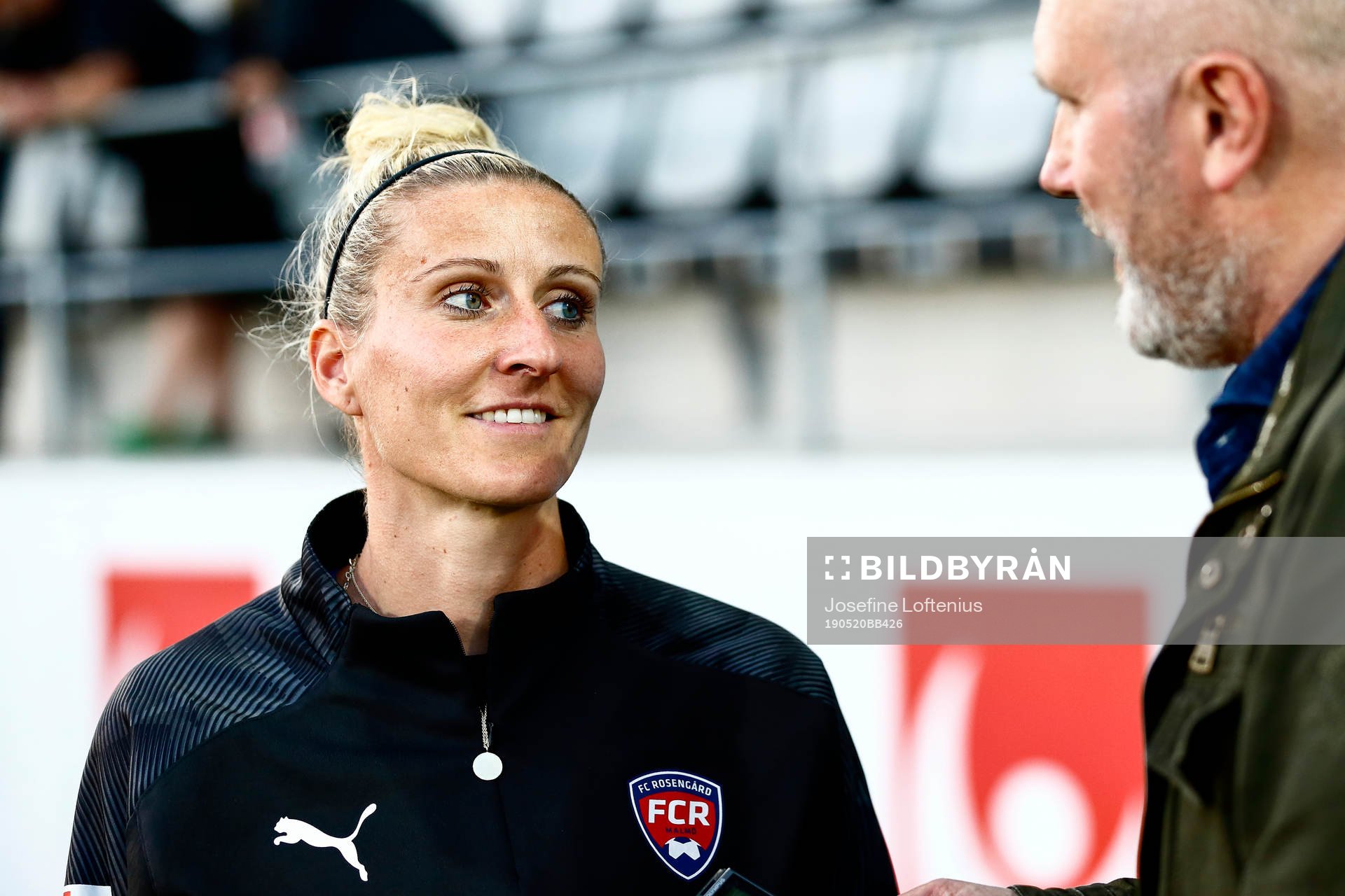 Rosengårds Anja Mittag blir intervjuad