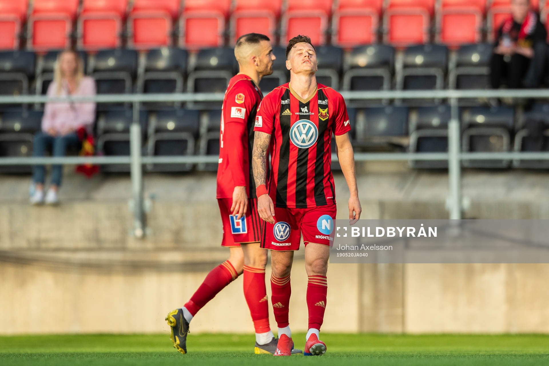 Östersunds Jamie Hopcutt  deppar