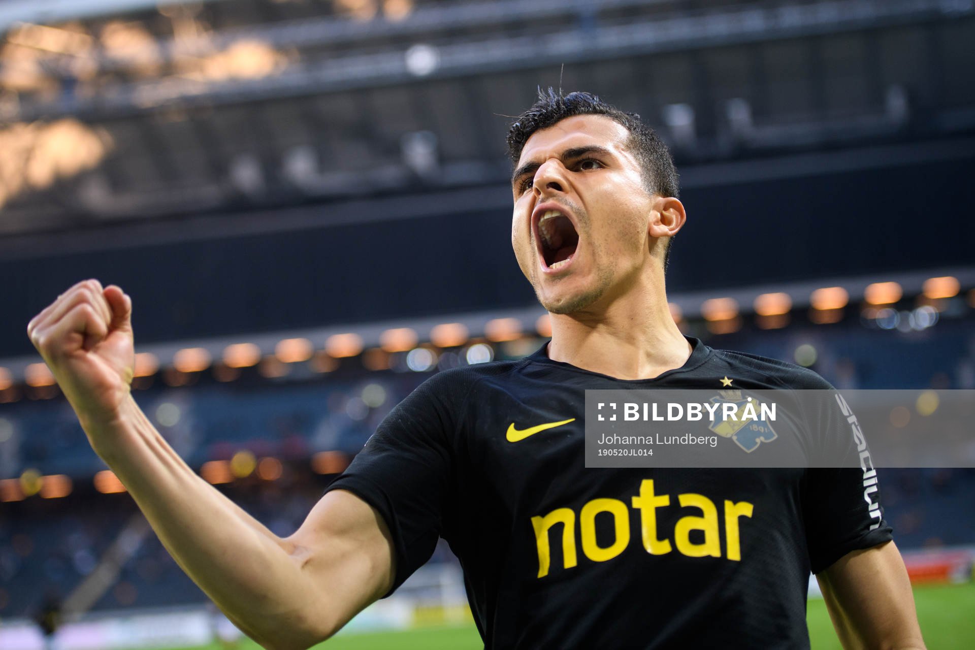 s Tarik Elyounoussi jublar