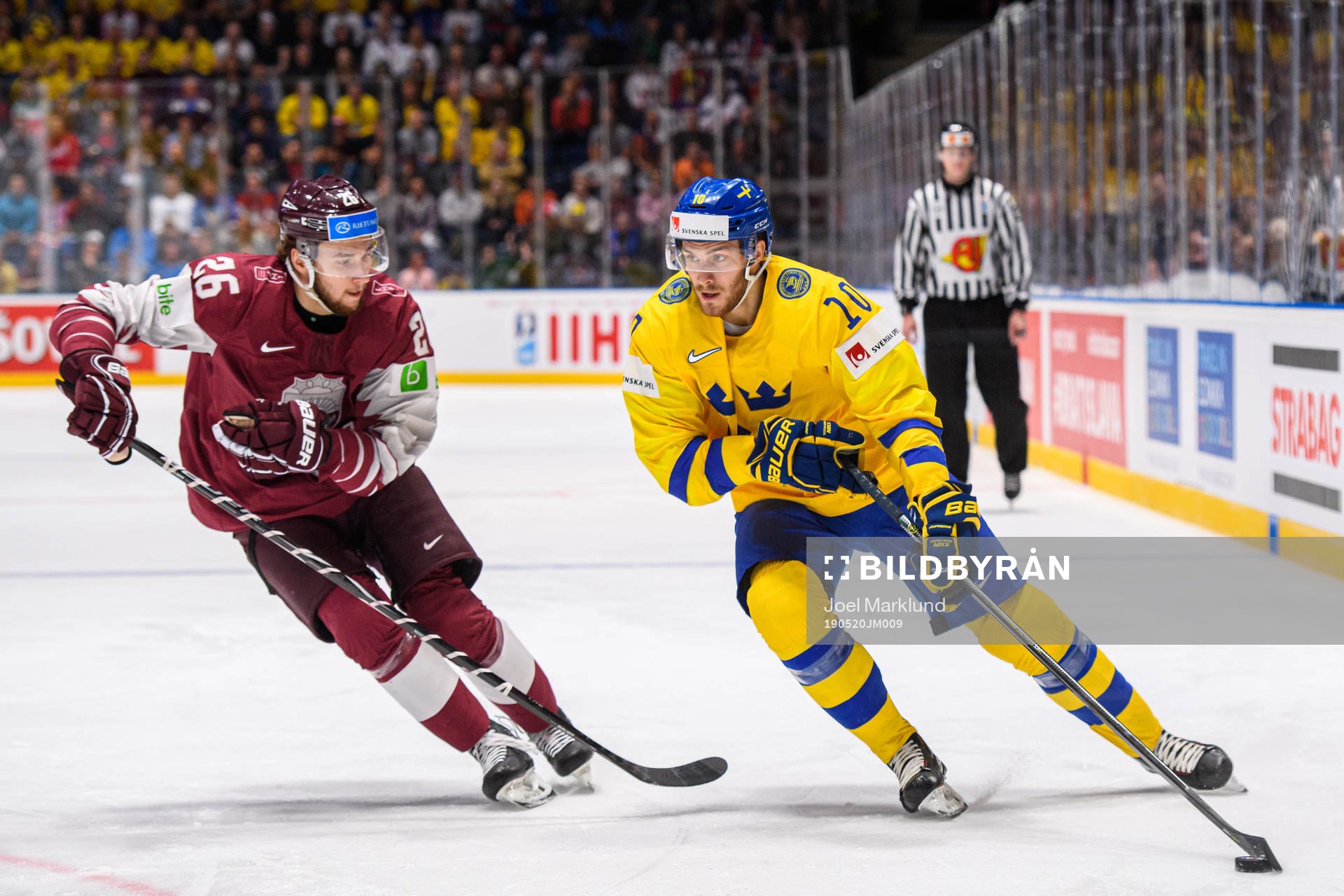 Uvis Balinskis of Latvia and Alexander Wennberg of Sweden