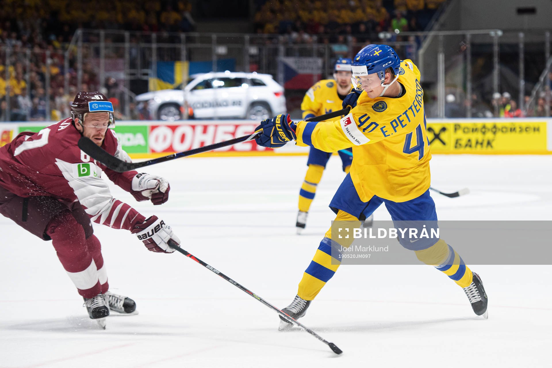 Gints Meija of Latvia and Elias Pettersson of Sweden