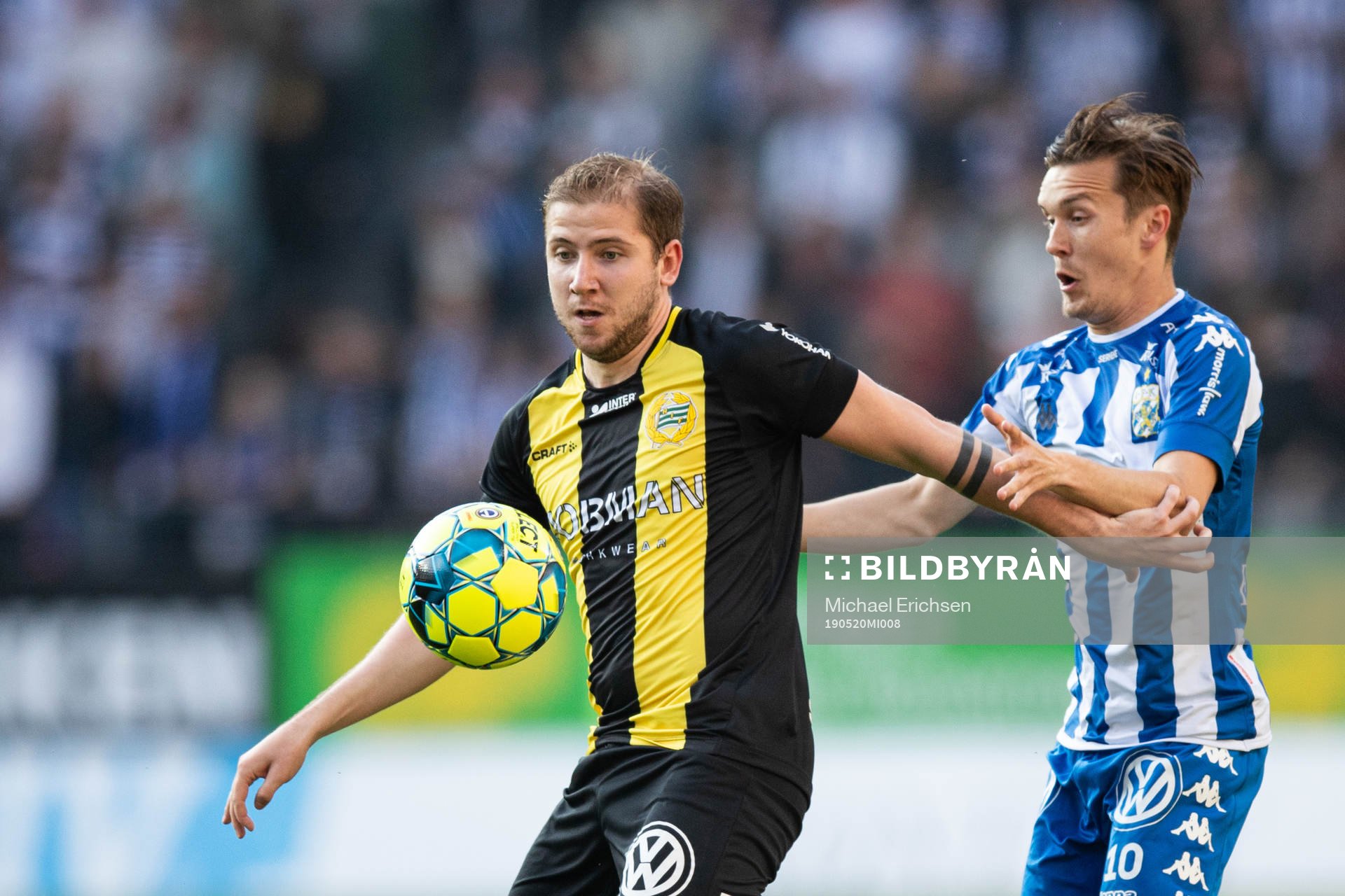 Hammarbys Darijan Bojanic och IFK Göteborgs Patrik