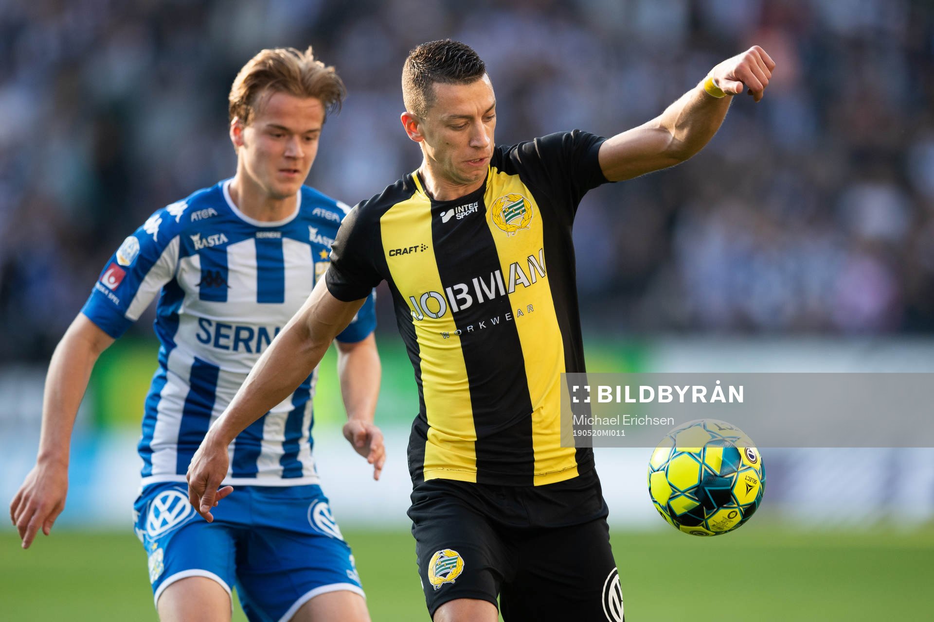 Hammarbys Nikola Djurdjic och IFK Göteborgs August