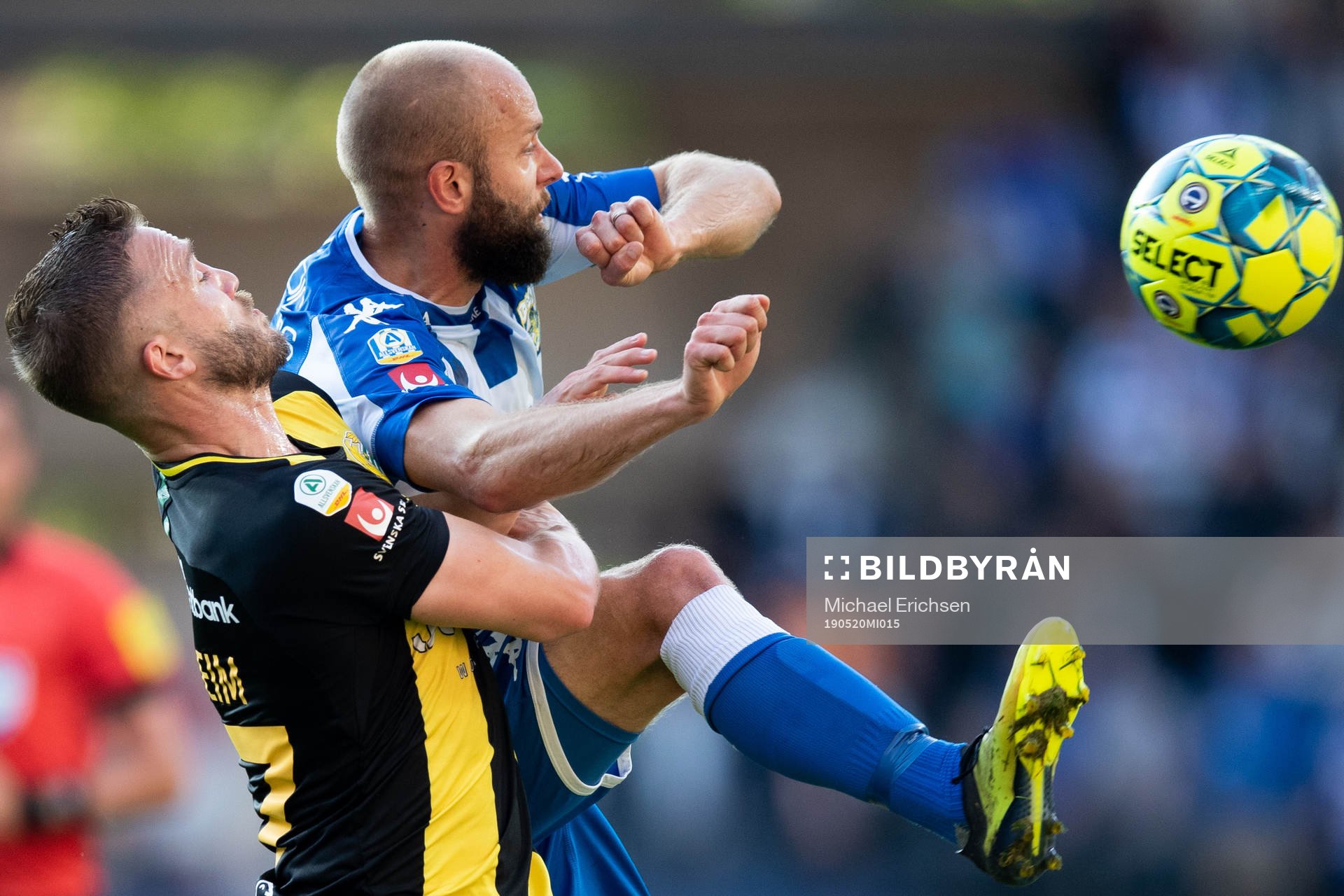 Hammarbys Mats Solheim och IFK Göteborgs Robin Söder