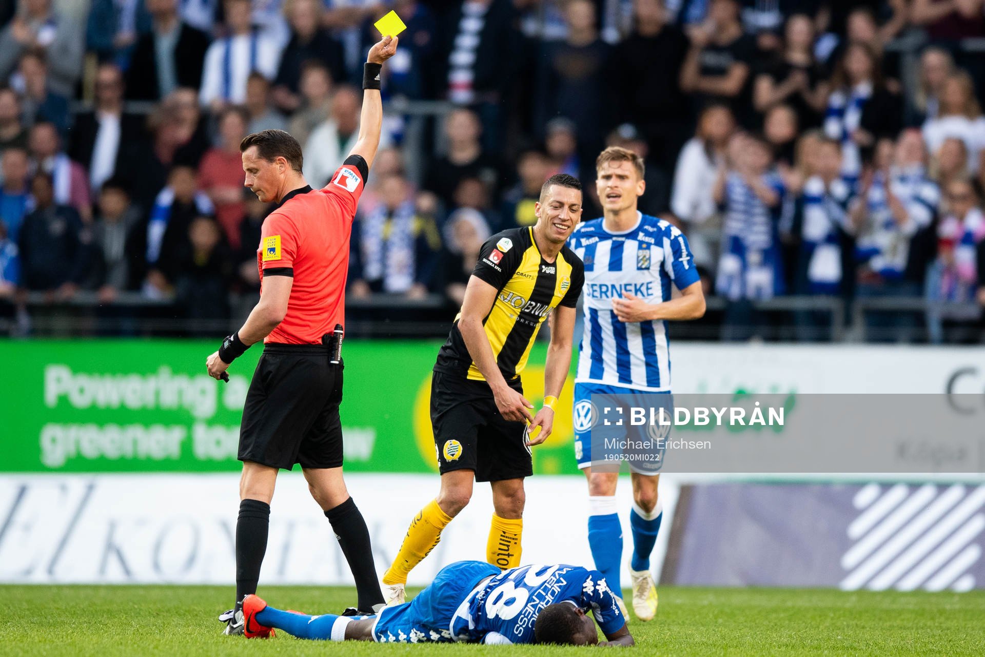 Hammarbys Nikola Djurdjic får gult kort