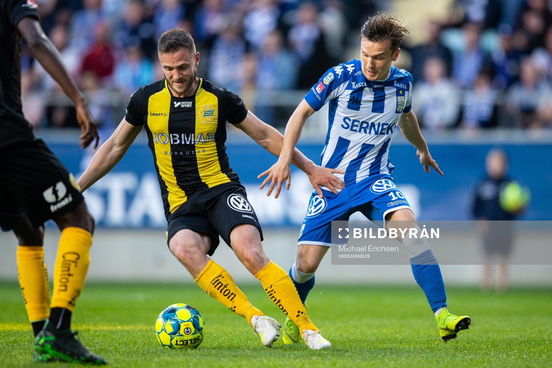 Hammarbys Mats Solheim och IFK Göteborgs Patrik Karlsson