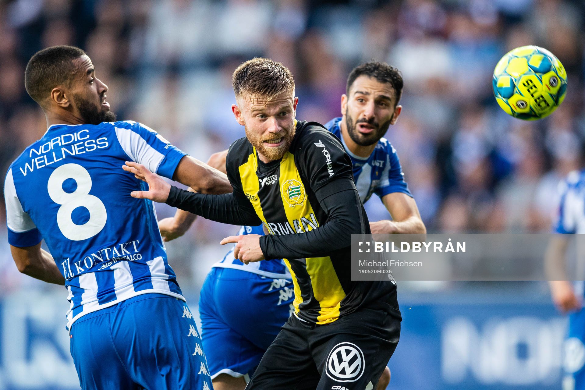 IFK Göteborgs Junes Barny och André Calisir mot Hammarbys