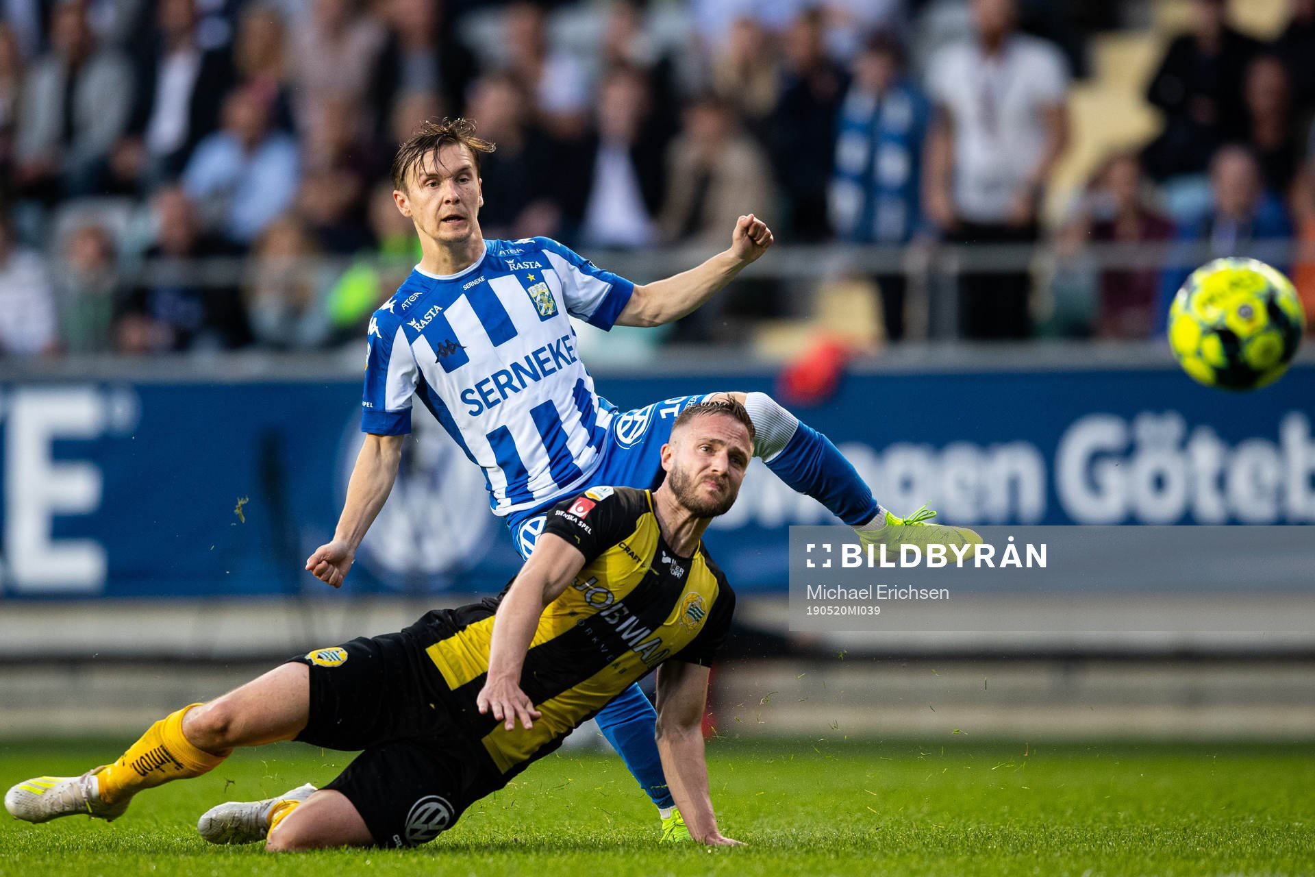 IFK Göteborgs Patrik Karlsson Lagemyr och Hammarbys Mats