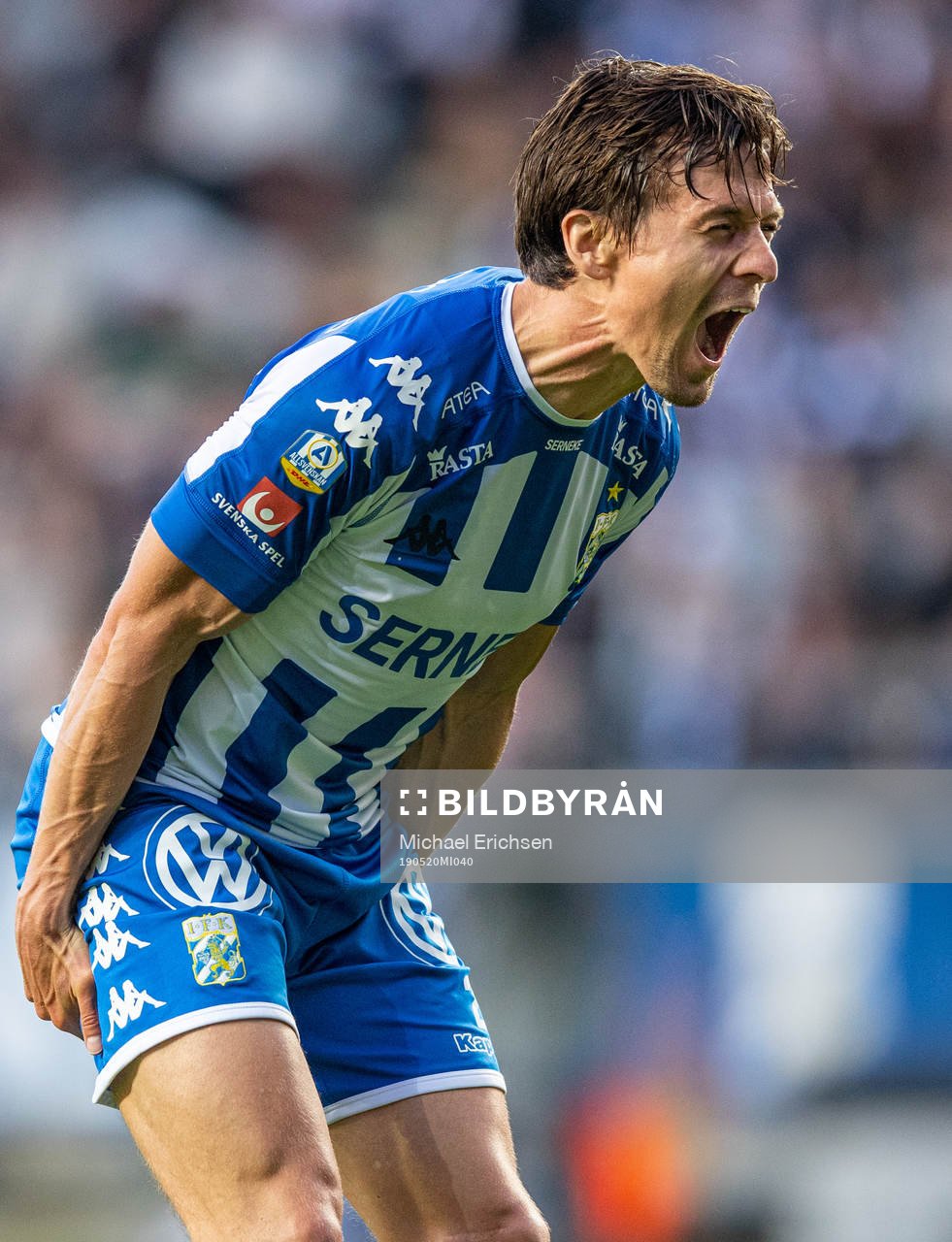 IFK Göteborgs Lasse Vibe reagerar