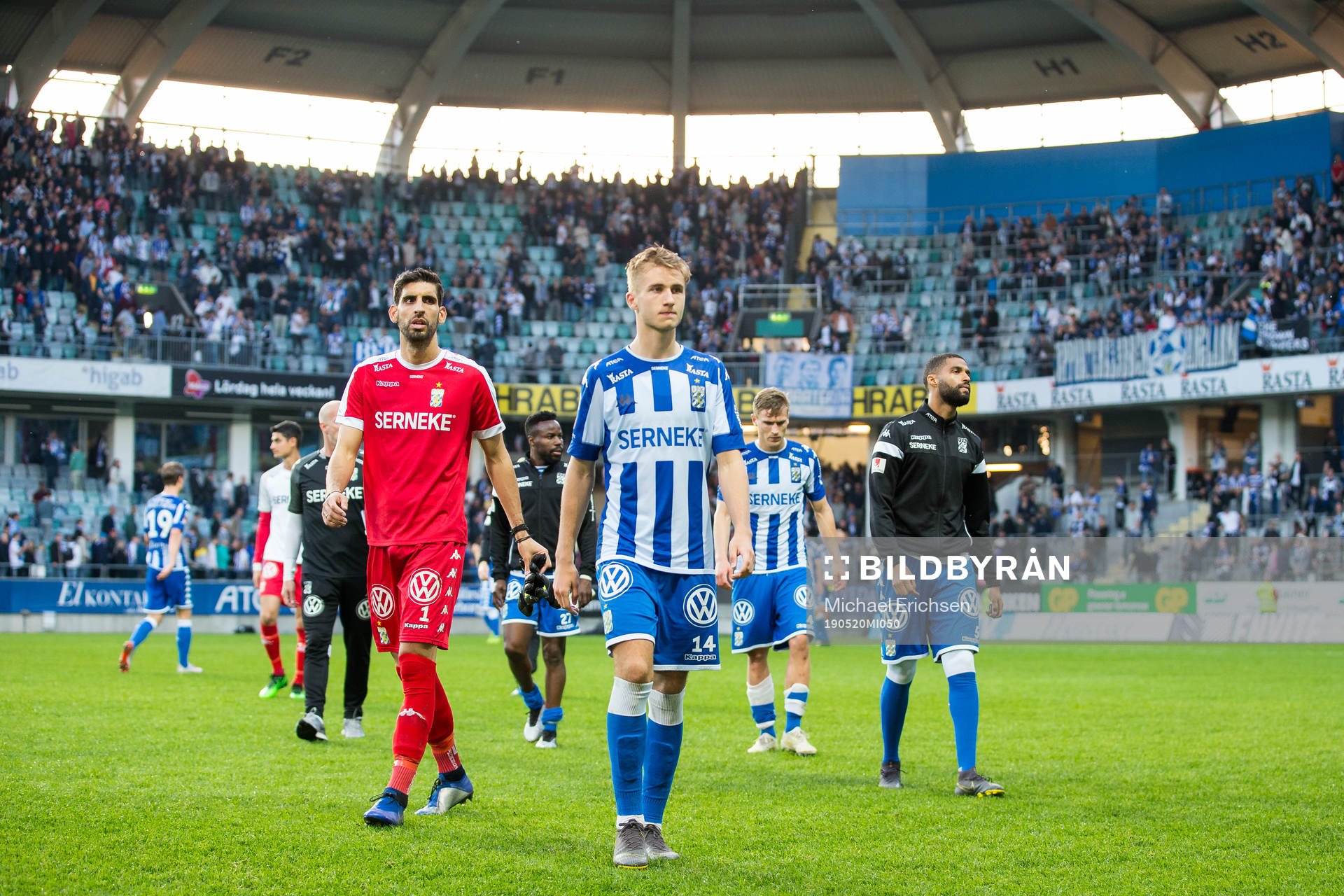 IFK Göteborgs Benjamin Nygren och målvakt Giannis Anestis