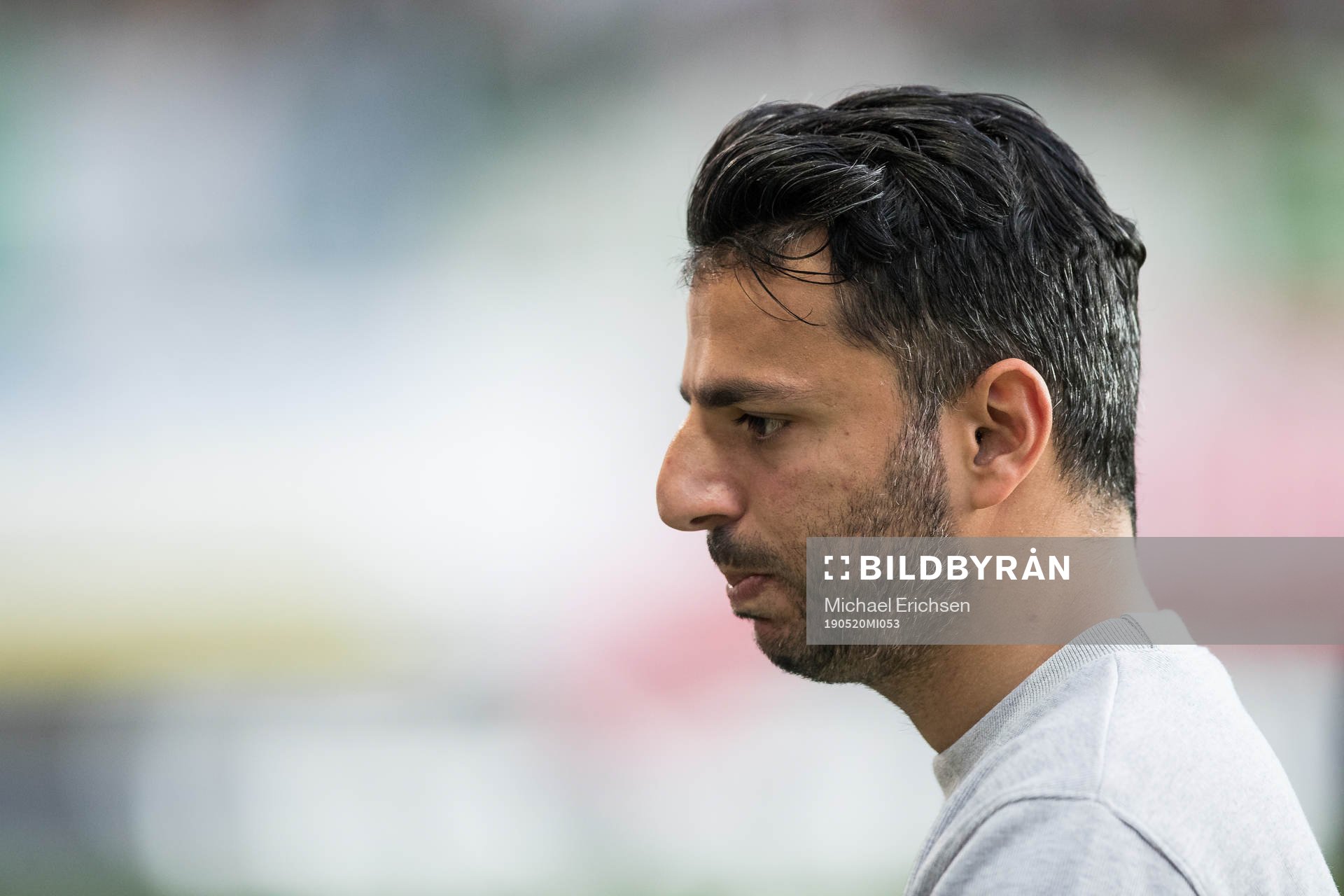 IFK Göteborgs tränare Poya Asbaghi efter fotbollsmatchen i allsvenskan mellan IFK Göteborg och Hammarby den 20 maj 2019 i Göteborg.