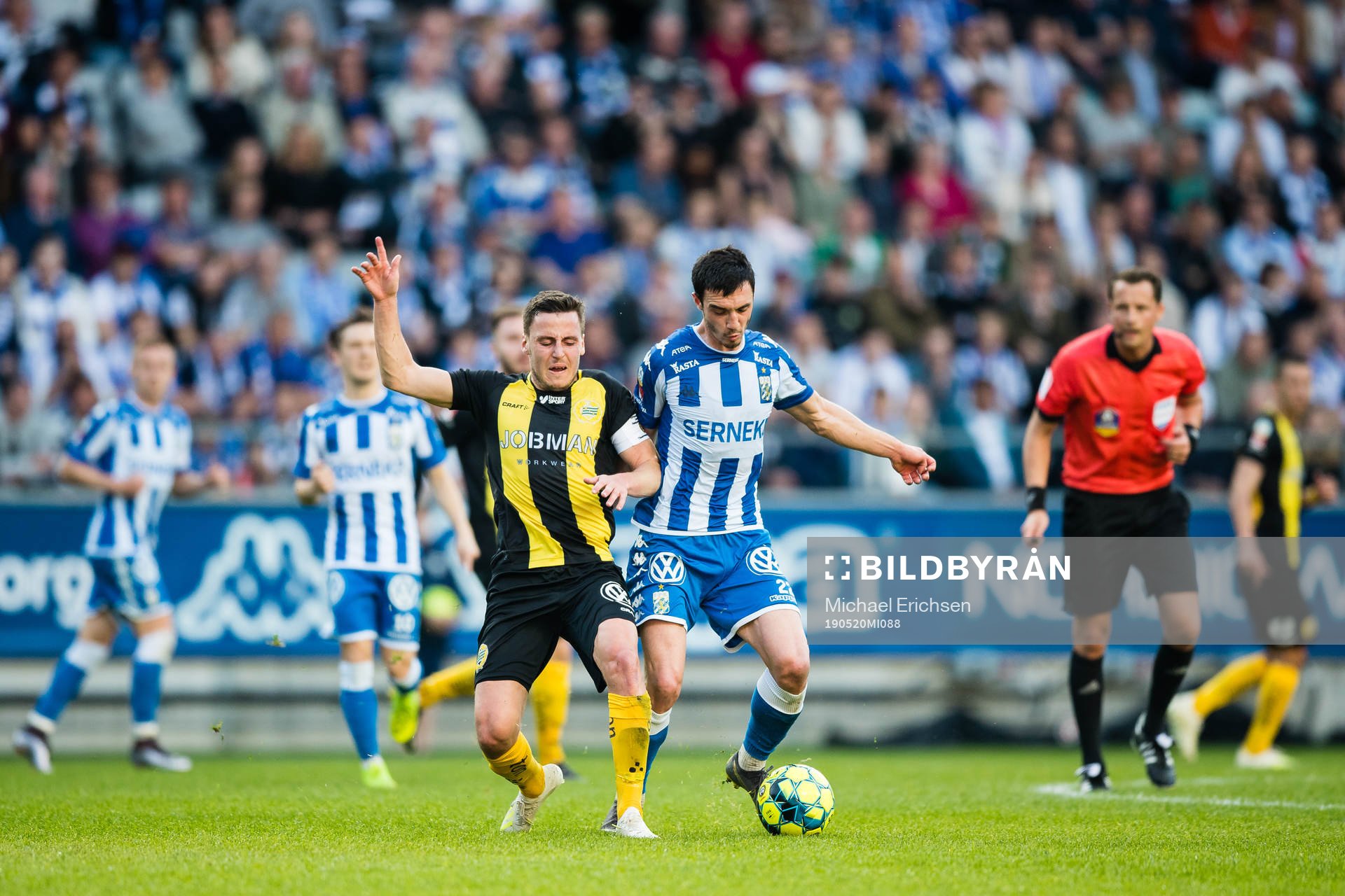 Hammarbys Jeppe Andersen och IFK Göteborgs Giorgi