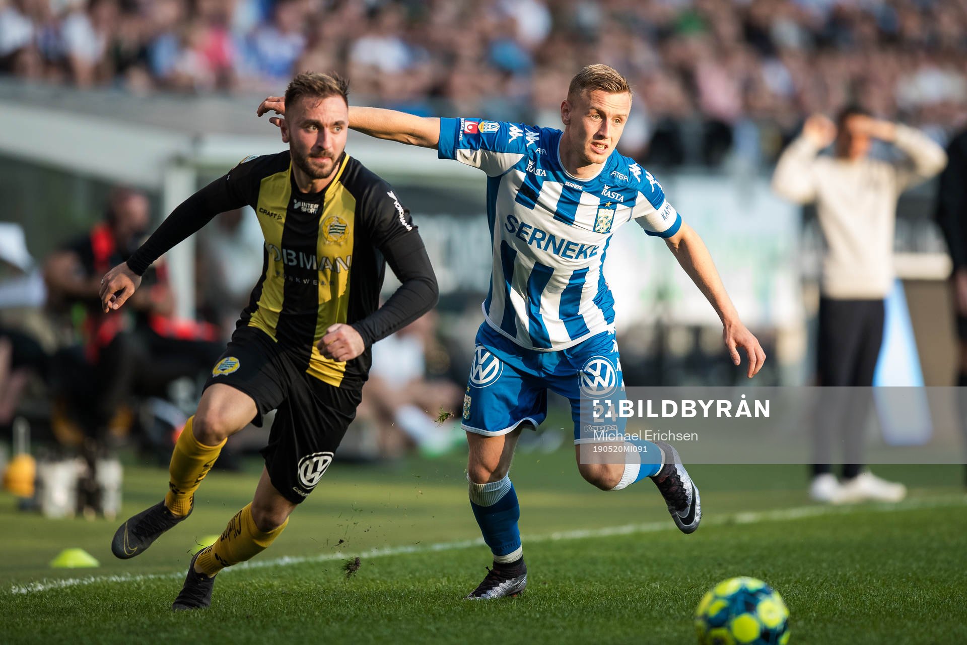 Hammarbys Muamer Tankovic och IFK Göteborgs Sebastian