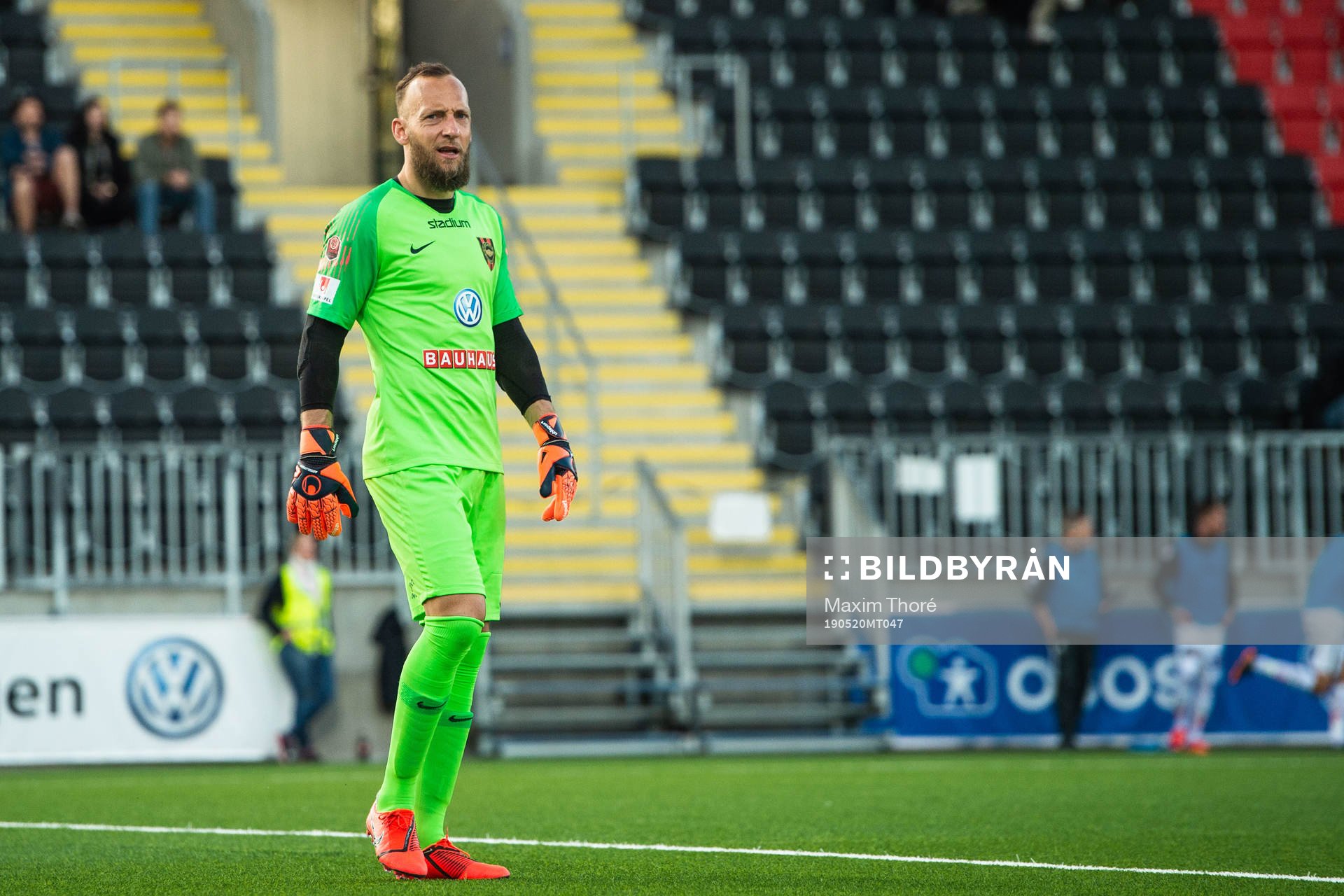 Brommapojkarnas målvakt Benny Lekström