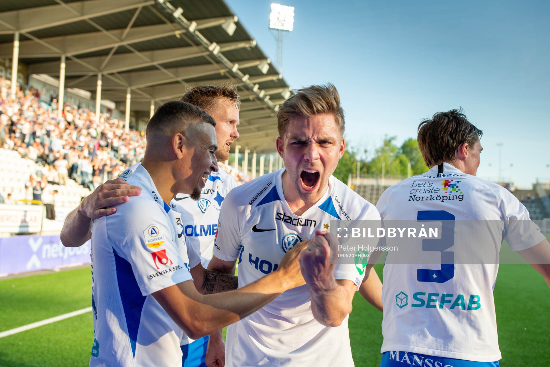 IFK Norrköpings Christoffer Nyman jublar