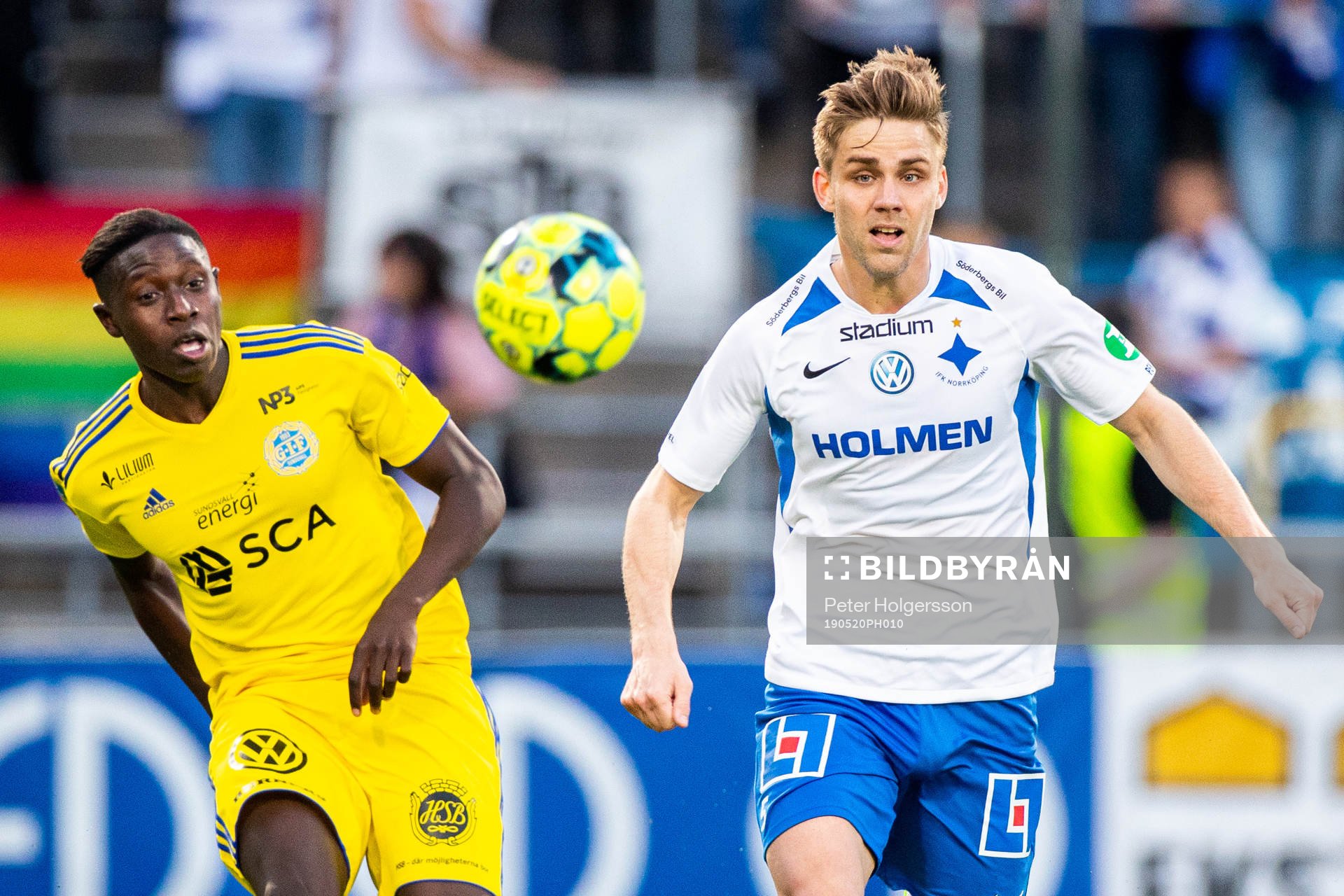 Sundsvalls Pa Konate och IFK Norrköpings Christoffer Nyman
