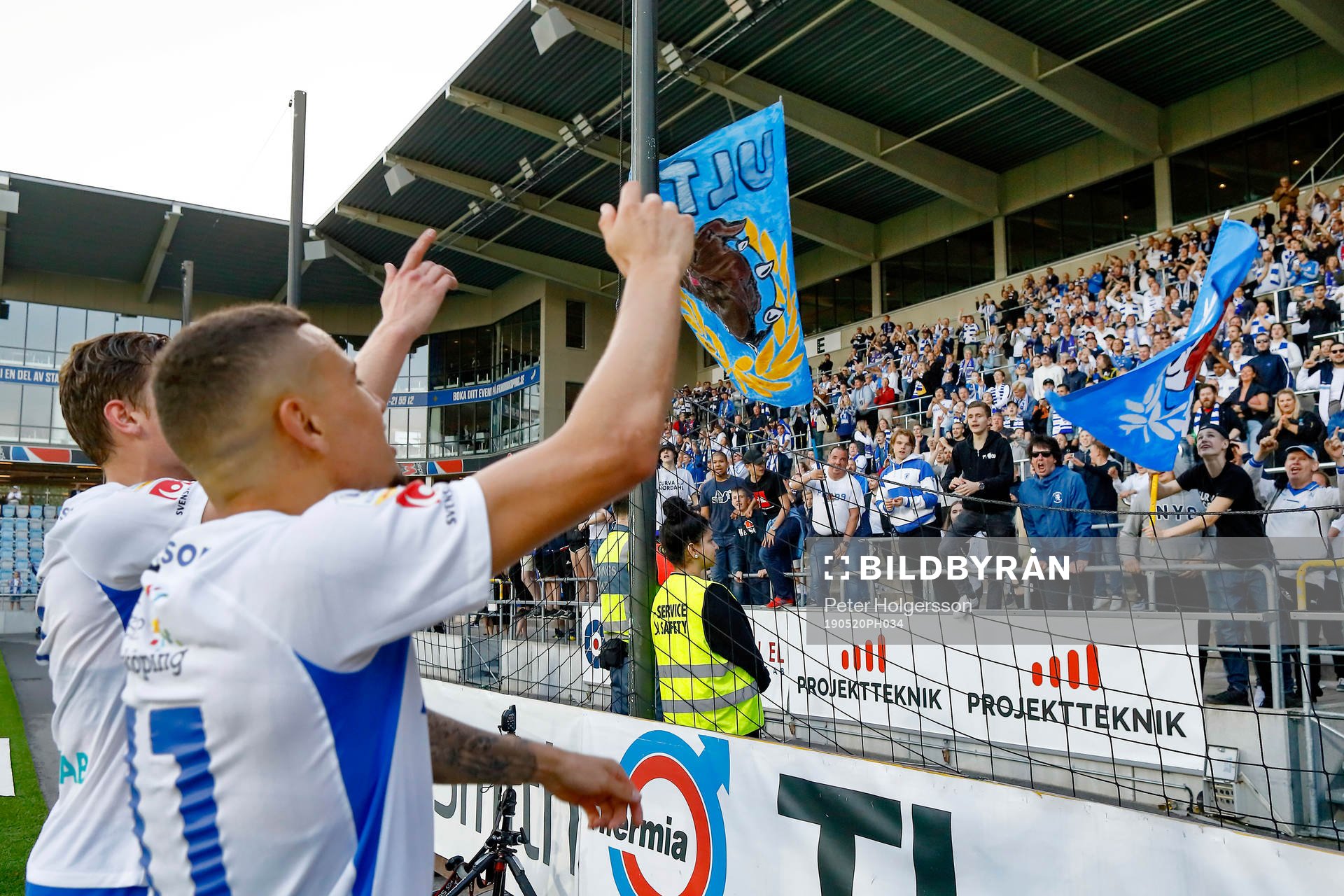 IFK Norrköpings Alexander Fransson och Jordan Larsson