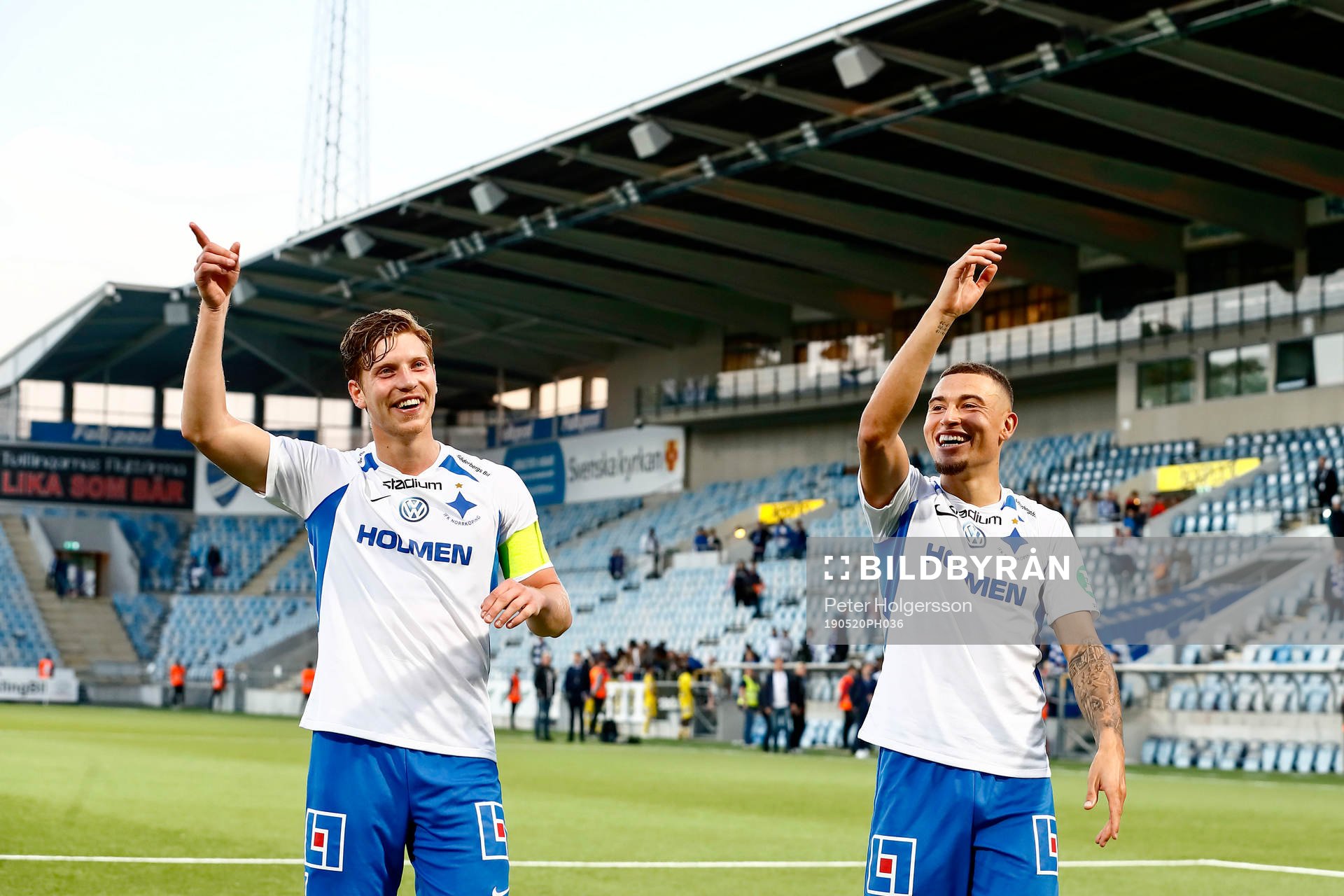 IFK Norrköpings Alexander Fransson och Jordan Larsson
