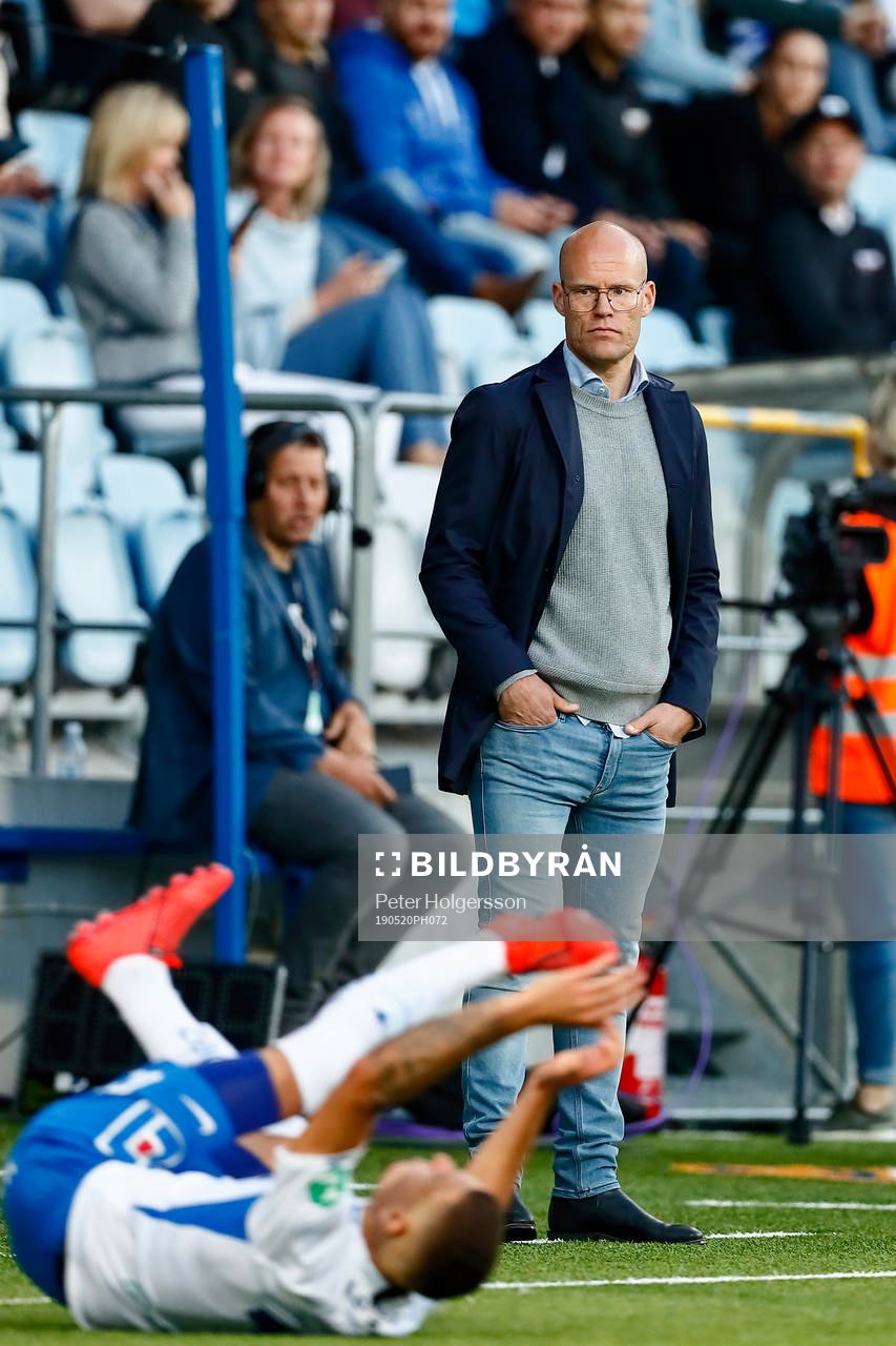 Sundsvalls tränare Joel Cedergren ser IFK Norrköpings