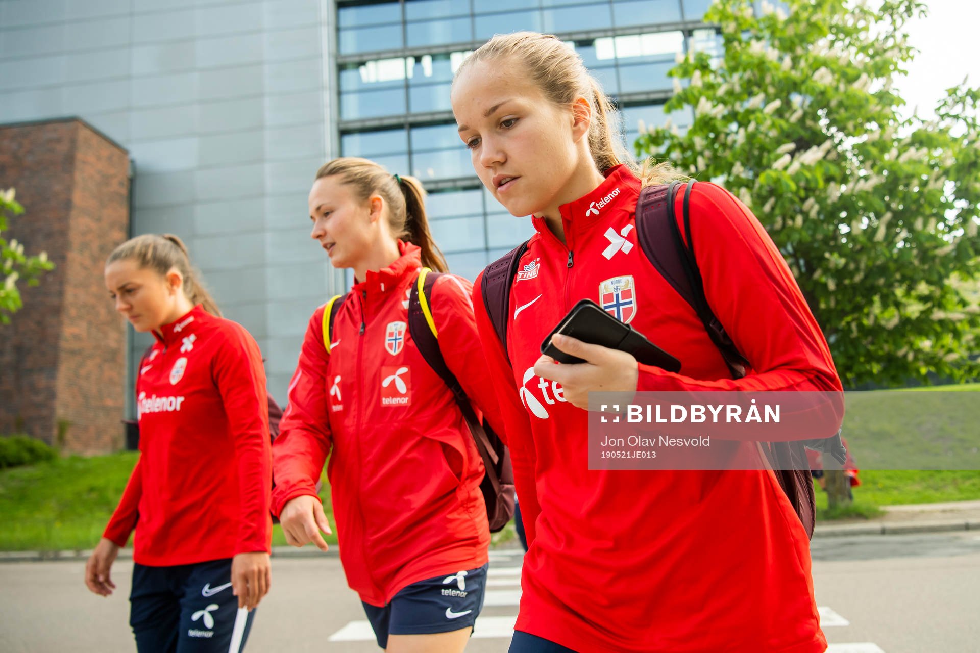 Vilde Bøe Risa, Caroline Graham Hansen and Guro Reiten of