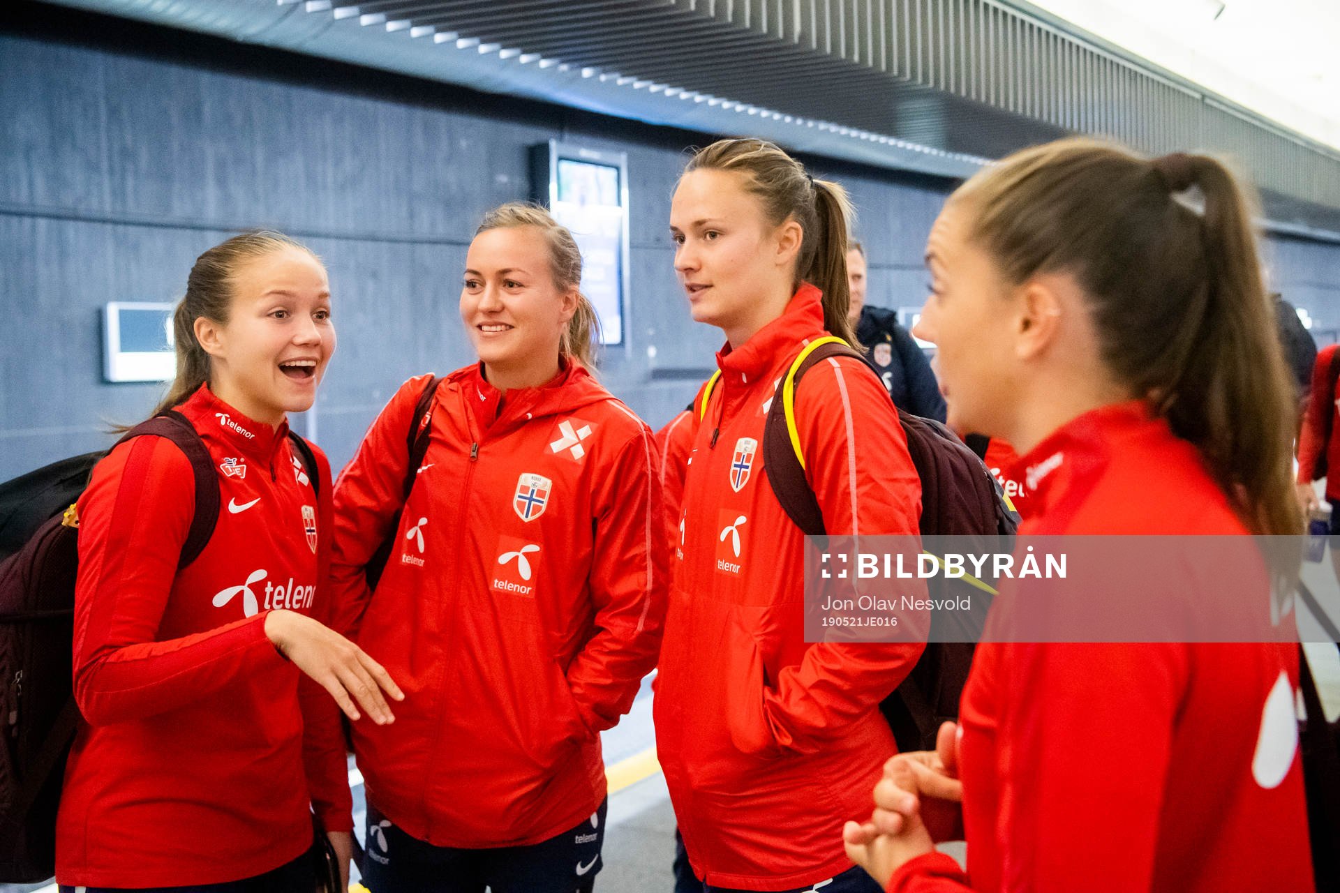 Guro Reiten, Kristine Minde and Caroline Graham Hansen of