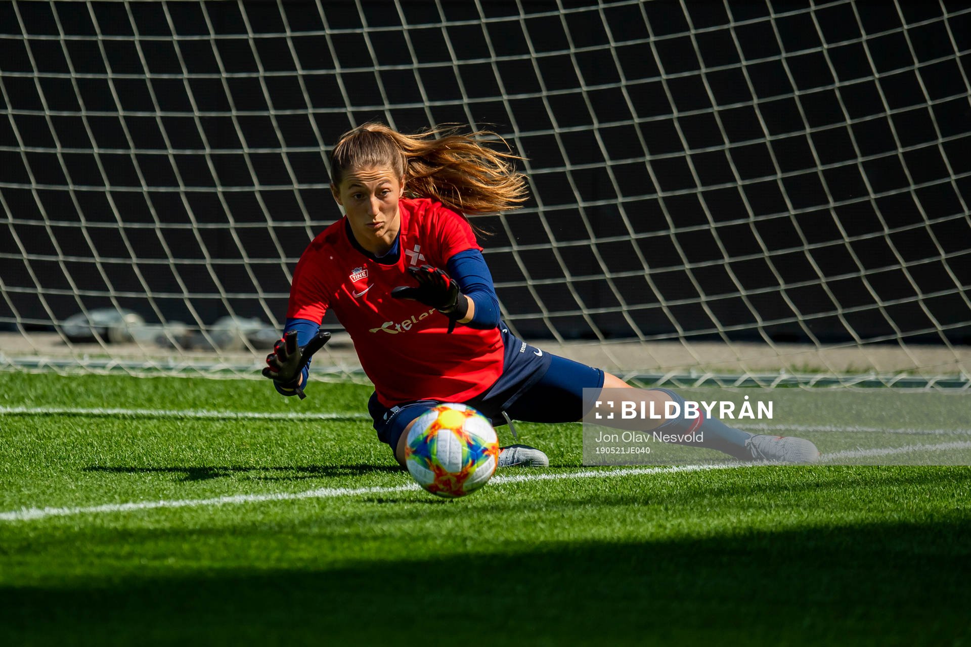 Goalkeeper Cecilie Hauståker Fiskerstrand of Norway
