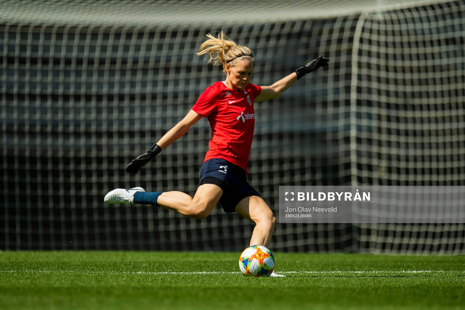 Goalkeeper Ingrid Hjelmseth of Norway