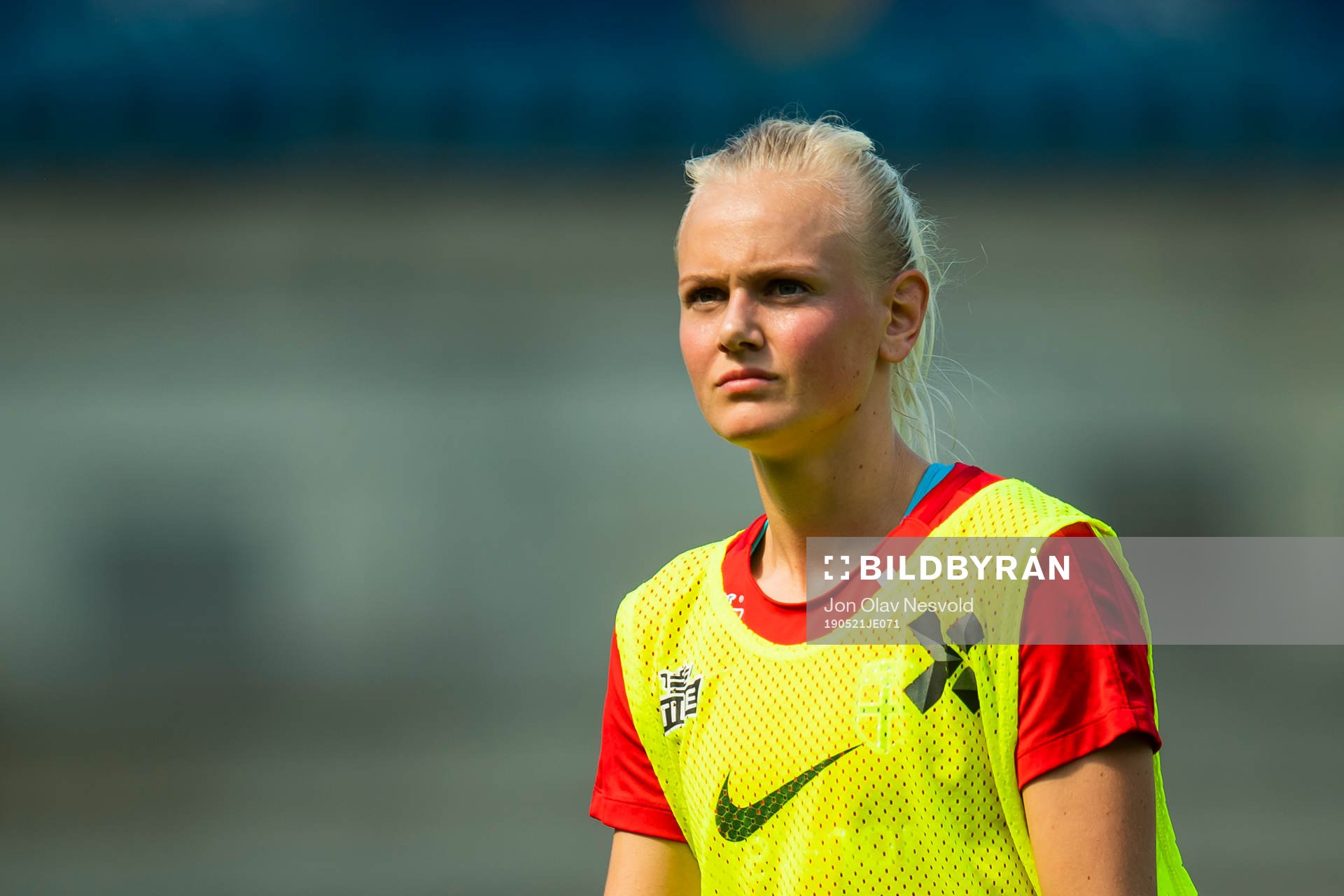Karina Sævik of Norway during a training session on May 21, 2019 in Oslo.