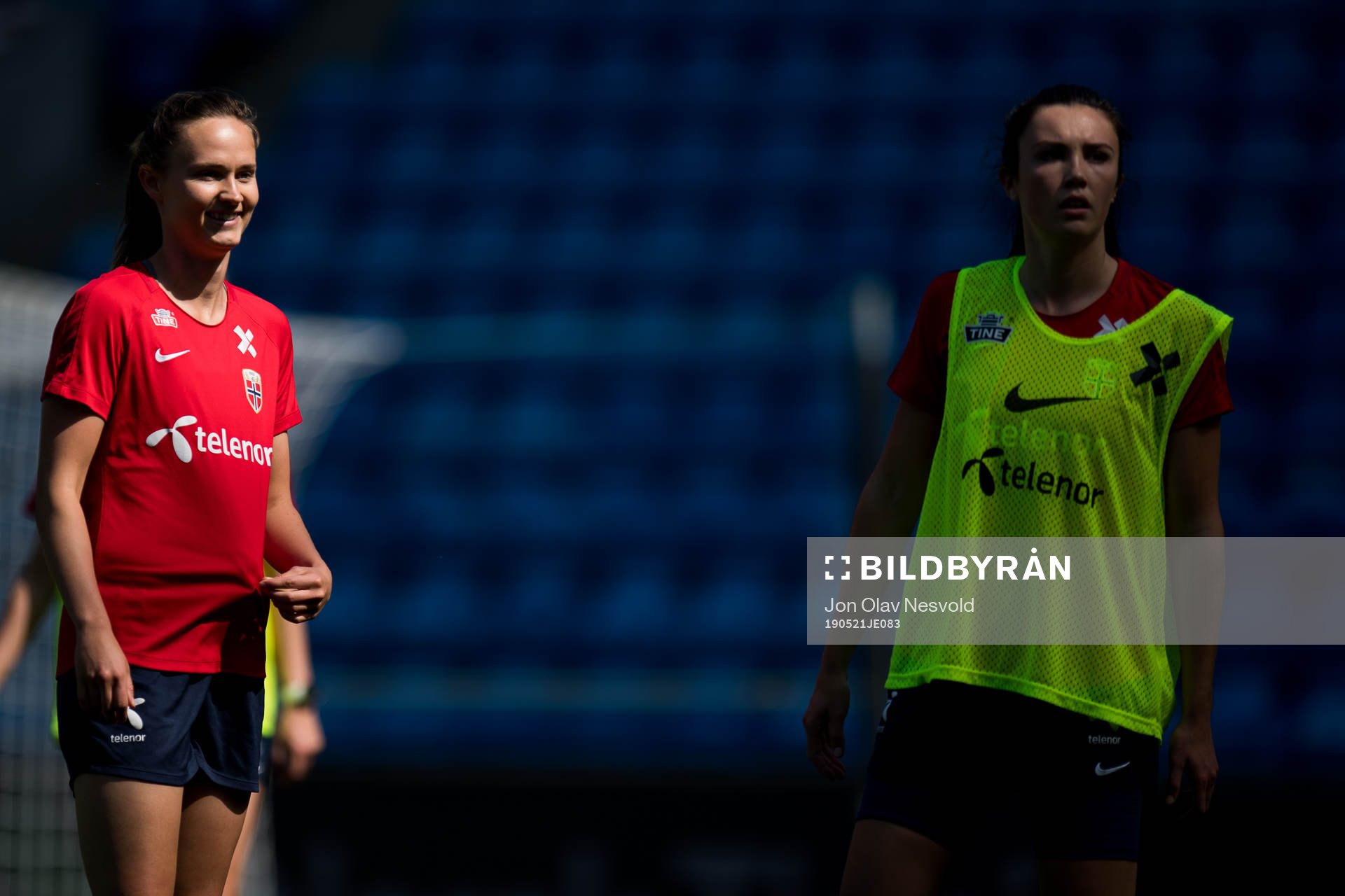 Caroline Graham Hansen and Ingrid Syrstad Engen of Norway