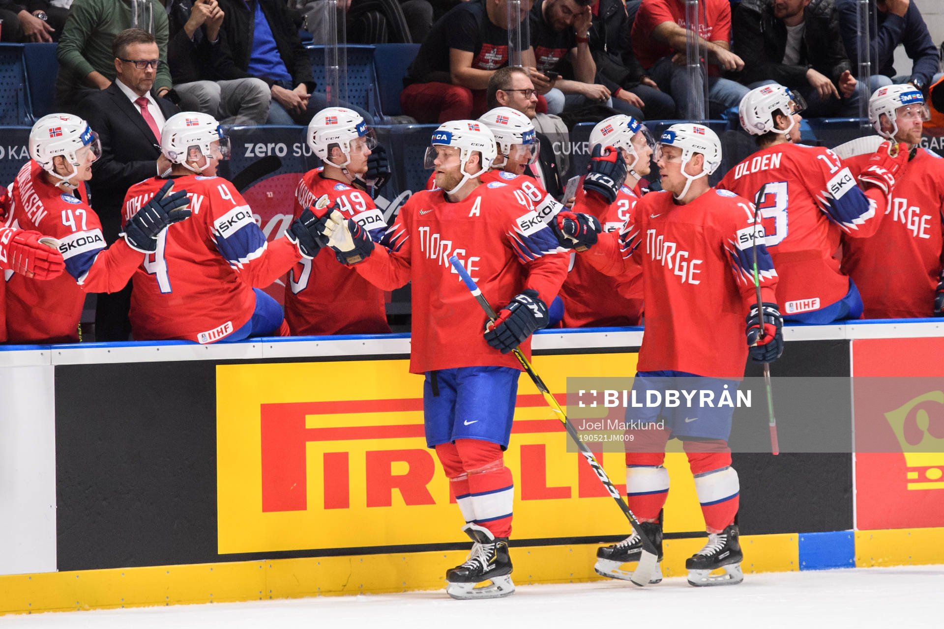 Tobias Lindström of Norway celebrates