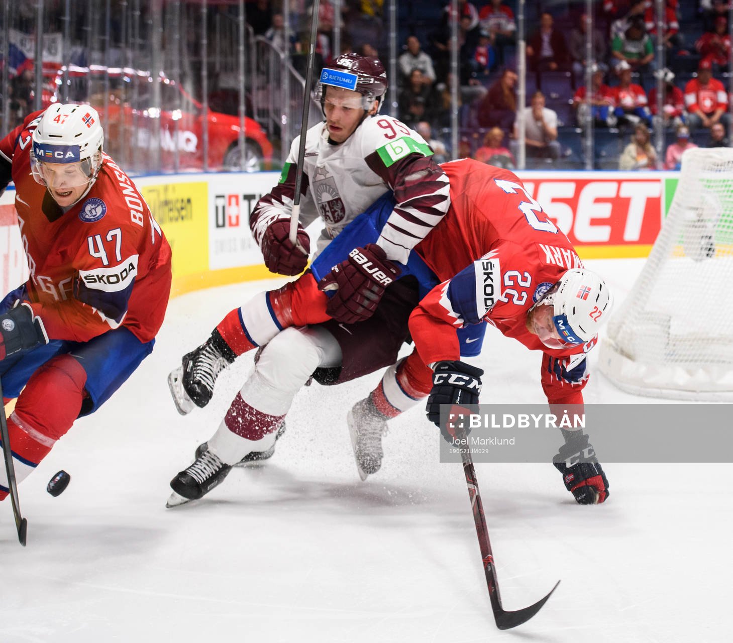Alexander Bonsaksen and Martin Røymark of Norway in action