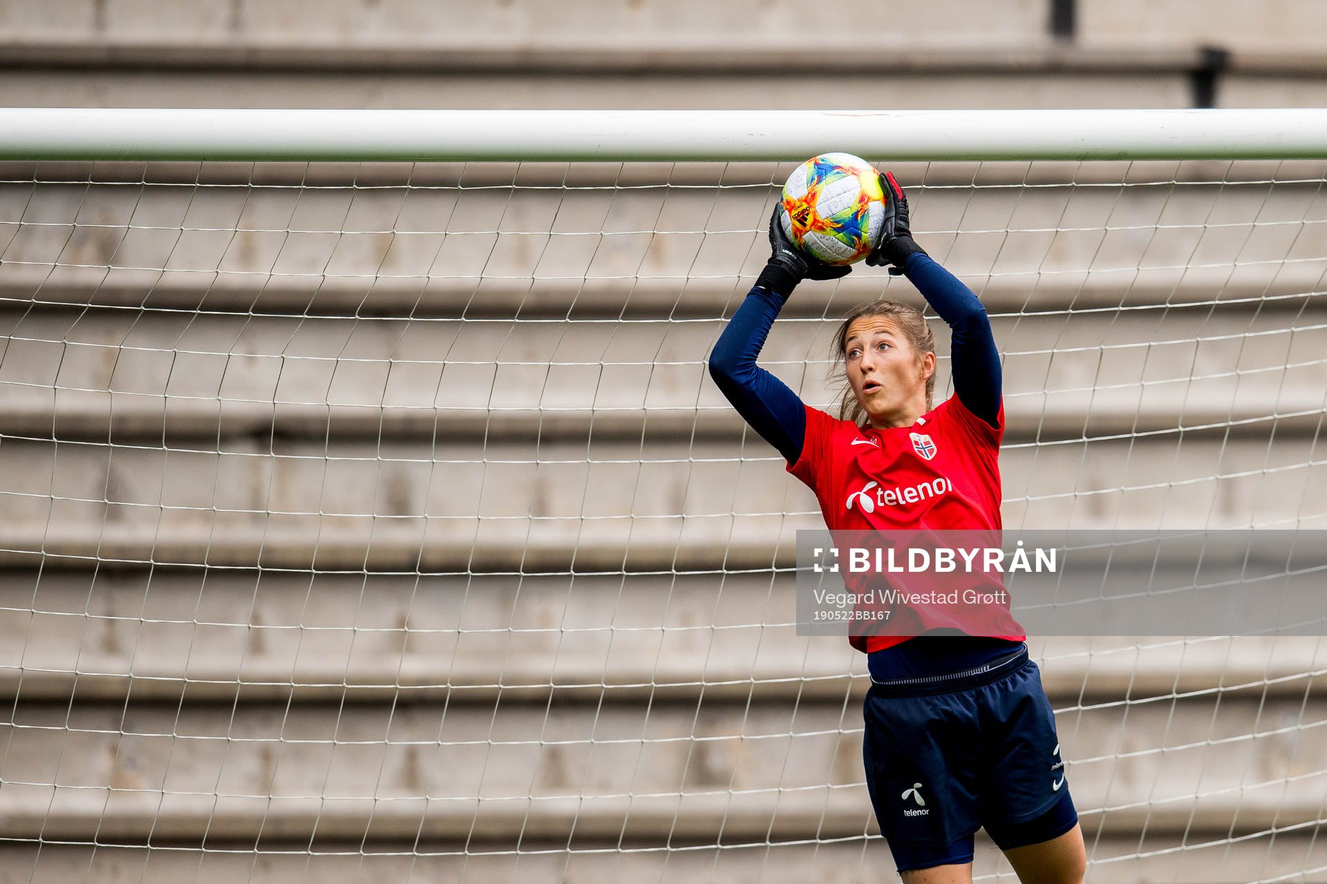 Goalkeeper Cecilie Fiskerstrand of Norway