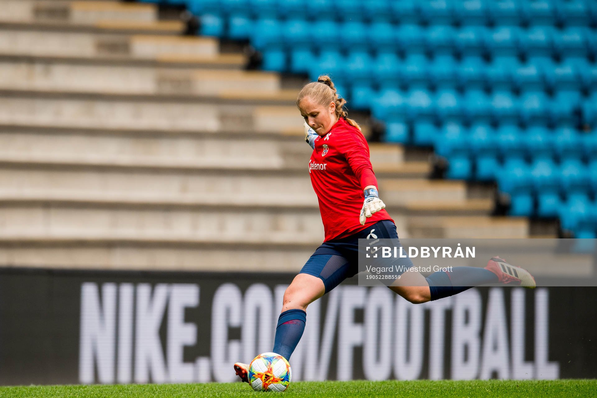 Goalkeeper Aurora Mikalsen of Norway